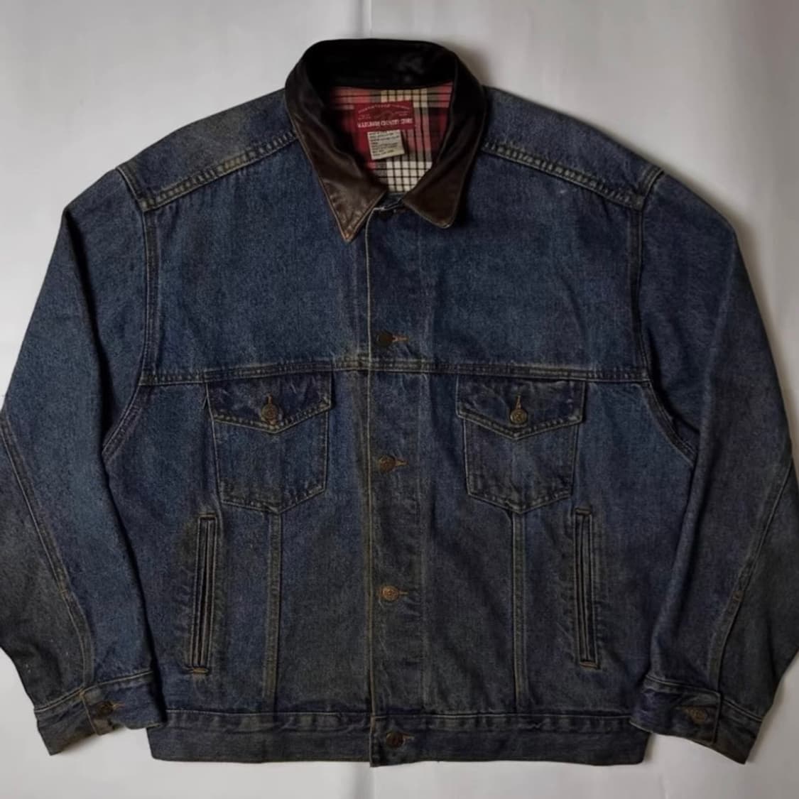 90s Vintage Marlboro 카운티 데님 트러커 자켓 상품이미지2