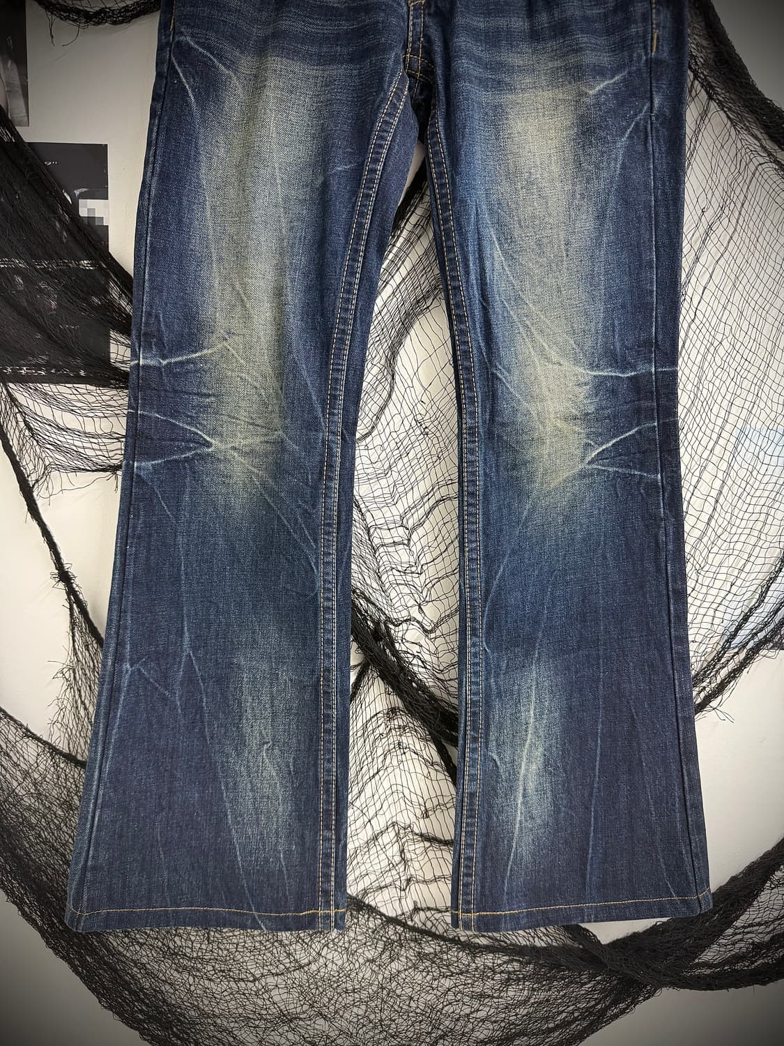00s punk patch detailed bootscut jeans 상품이미지6