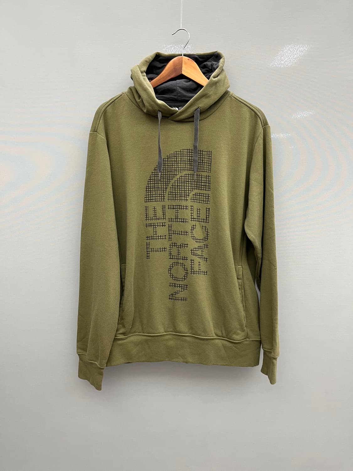 노스페이스 올리브색 기모후드티 상품이미지1