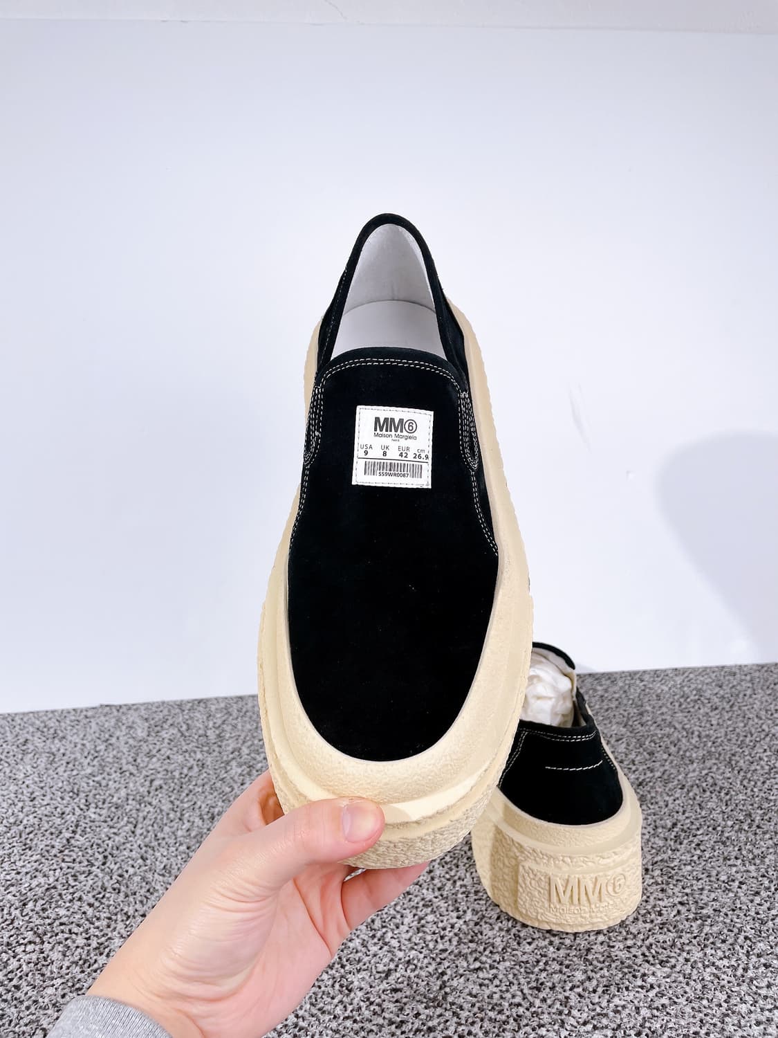 (정품/새상품) MM6 마르지엘라 남성 블랙 플랫폼 슬립온 상품이미지3