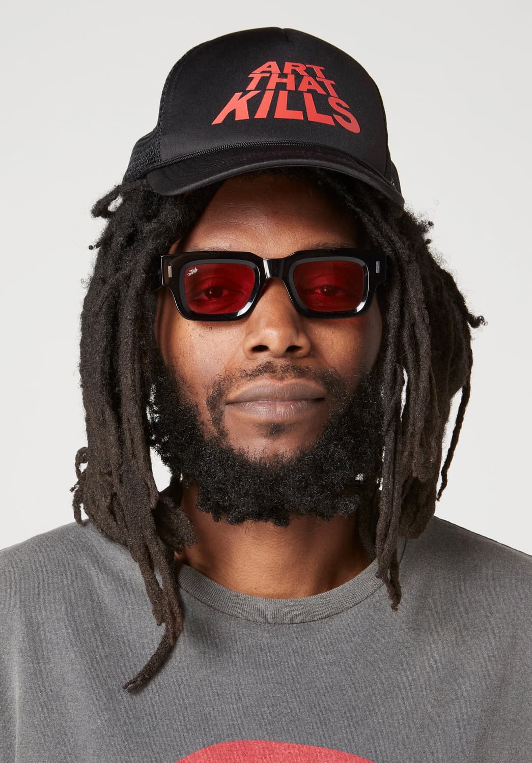 갤러리 디파트먼트 ATK 스택 로고 트러커 캡 블랙 상품이미지4