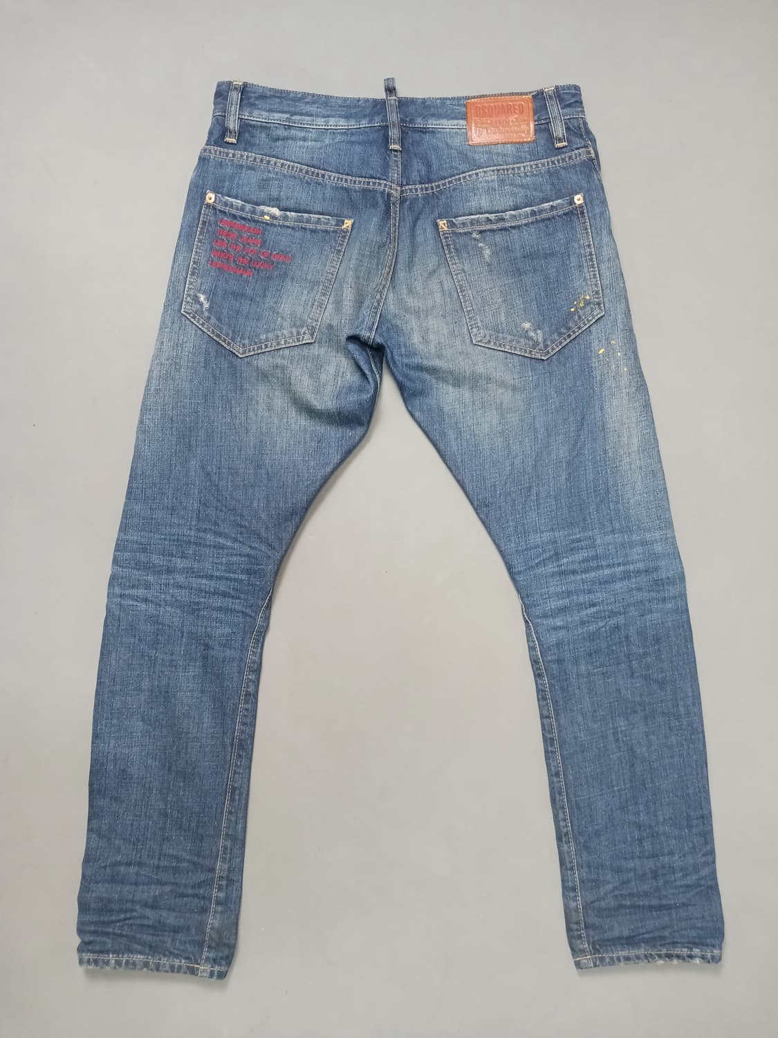 [32] 정품 디스퀘어드2 자수 래터링 케니 트위스트진 청바지 상품이미지8
