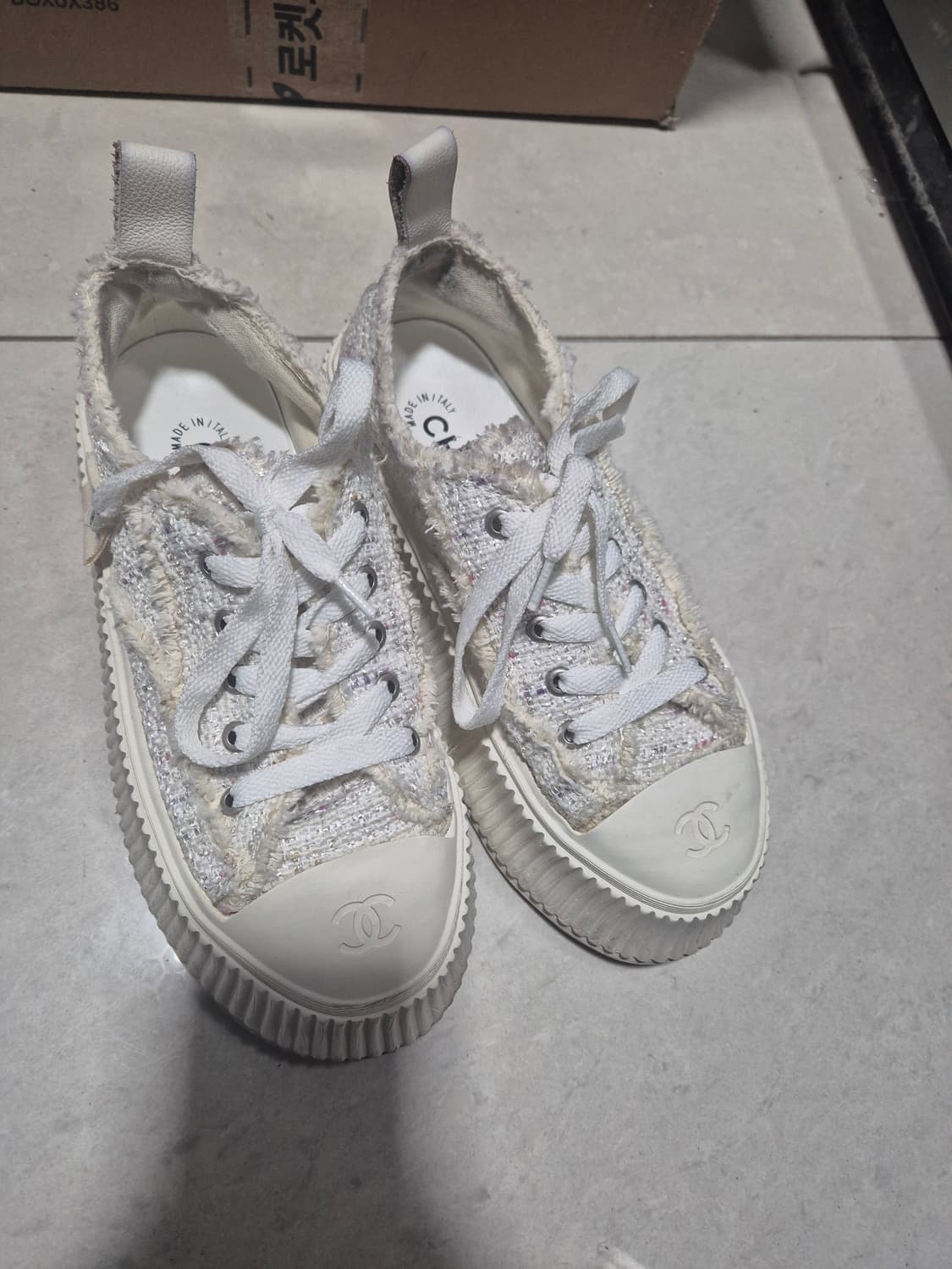 샤넬 스타일 스니커즈37 상품이미지1