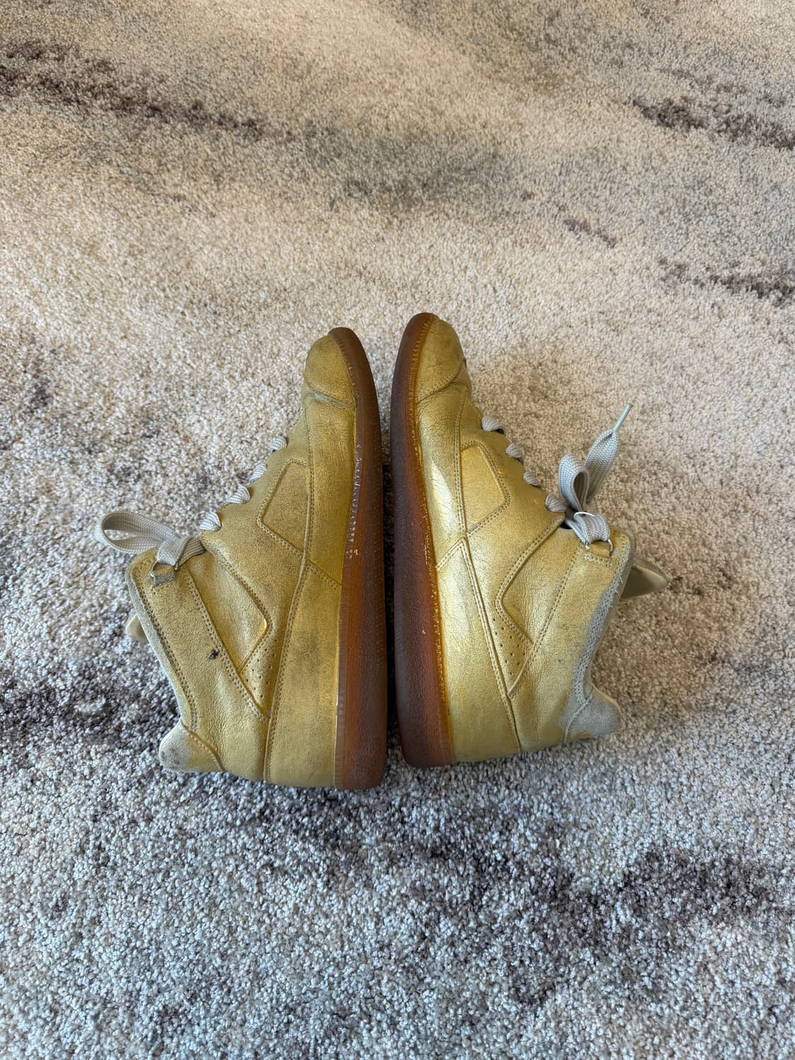 마르지엘라 크랙 페인팅 하이탑 스니커즈 상품이미지4