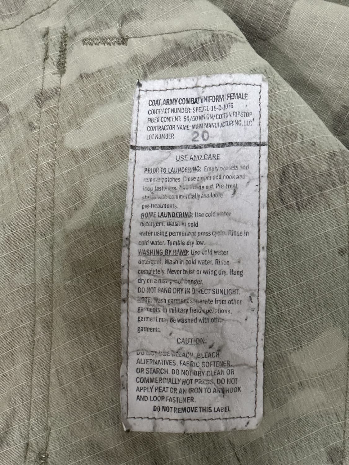 미군 여군용 OCP 멀티캠 전투복 상의 (XS/R) (S) 상품이미지7
