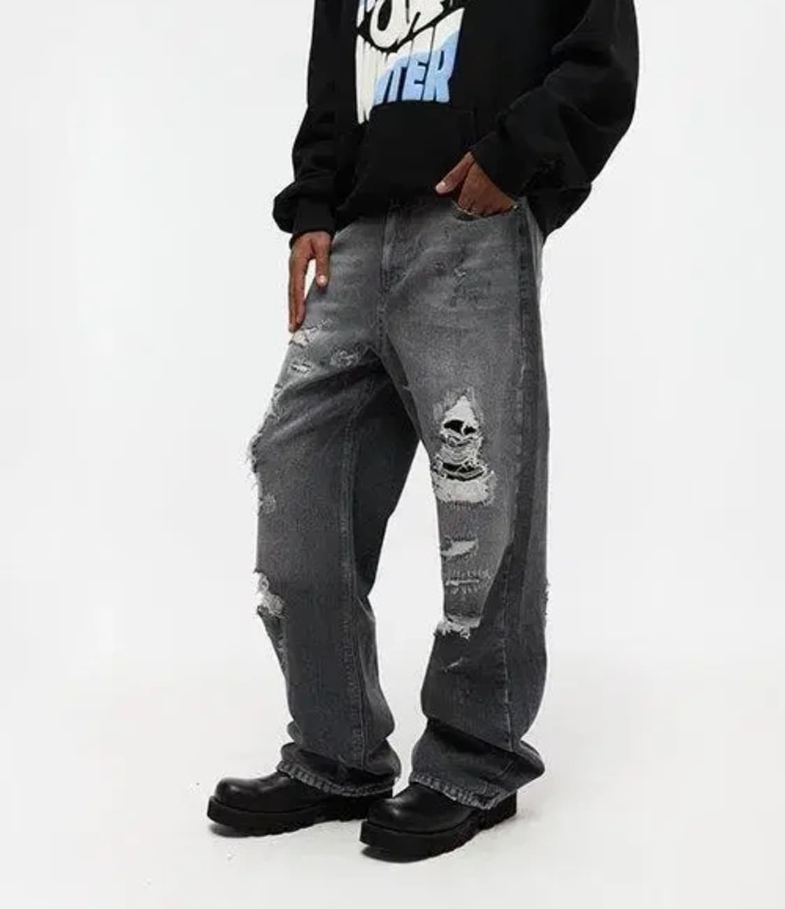 디앤에스알 데미지 워싱 팬츠  상품이미지1