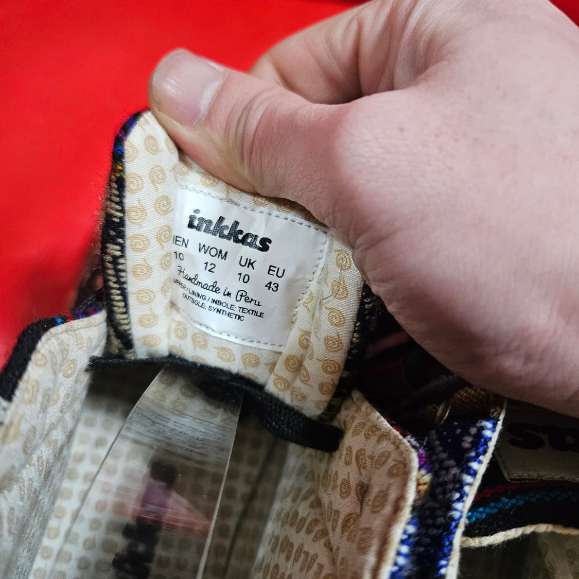 잉카스(Inkkas)in peru 블랙버드 컨버스 스니커즈 43size 상품이미지9