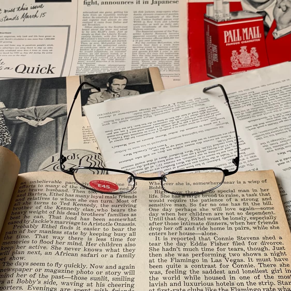 896 블랙 데드스탁 빈티지안경 슬림 소형 스퀘어 경량 클래식 픽키 상품이미지2