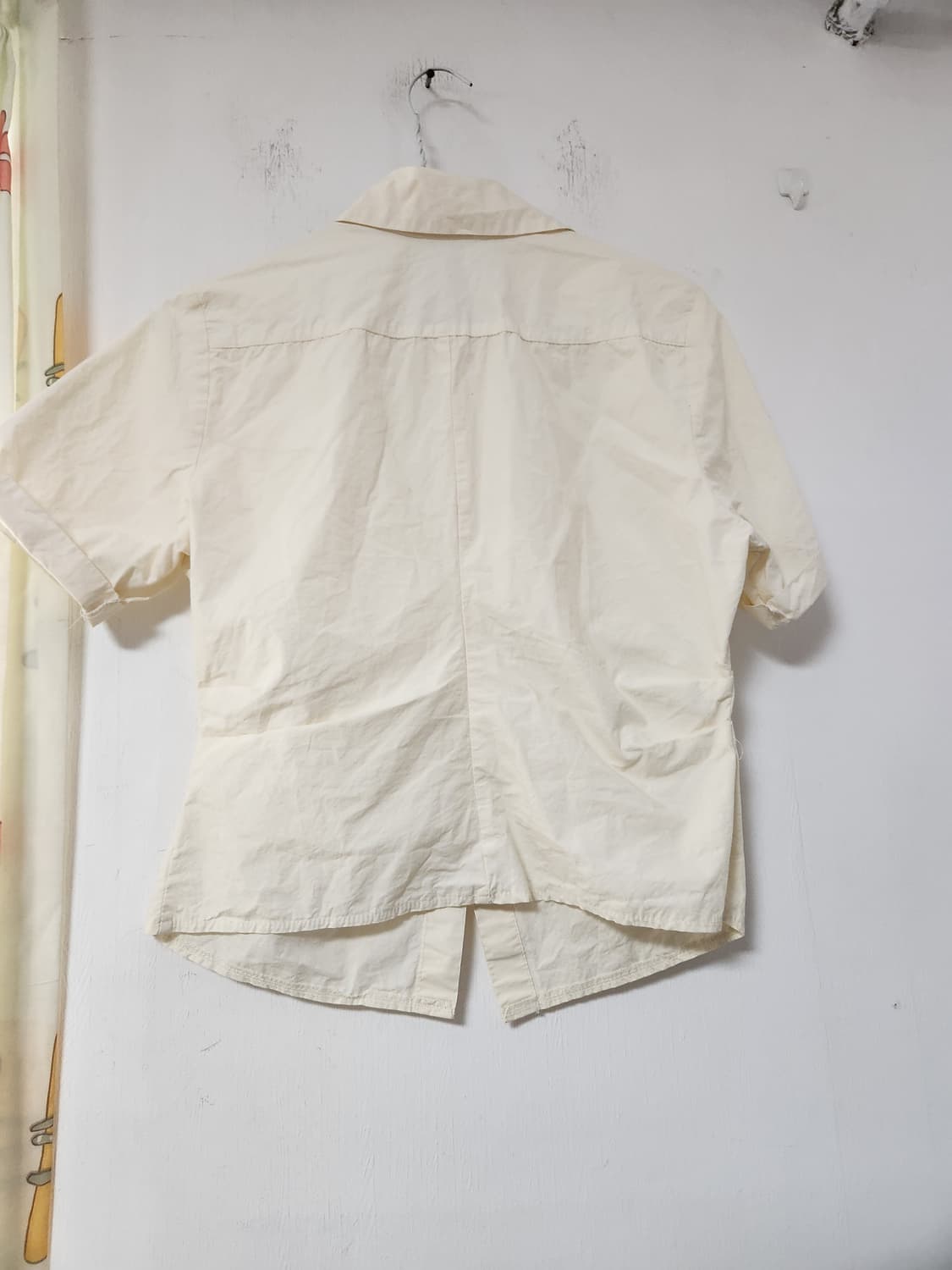 팝콘 아이보리 반팔 남방 블라우스66 상품이미지2