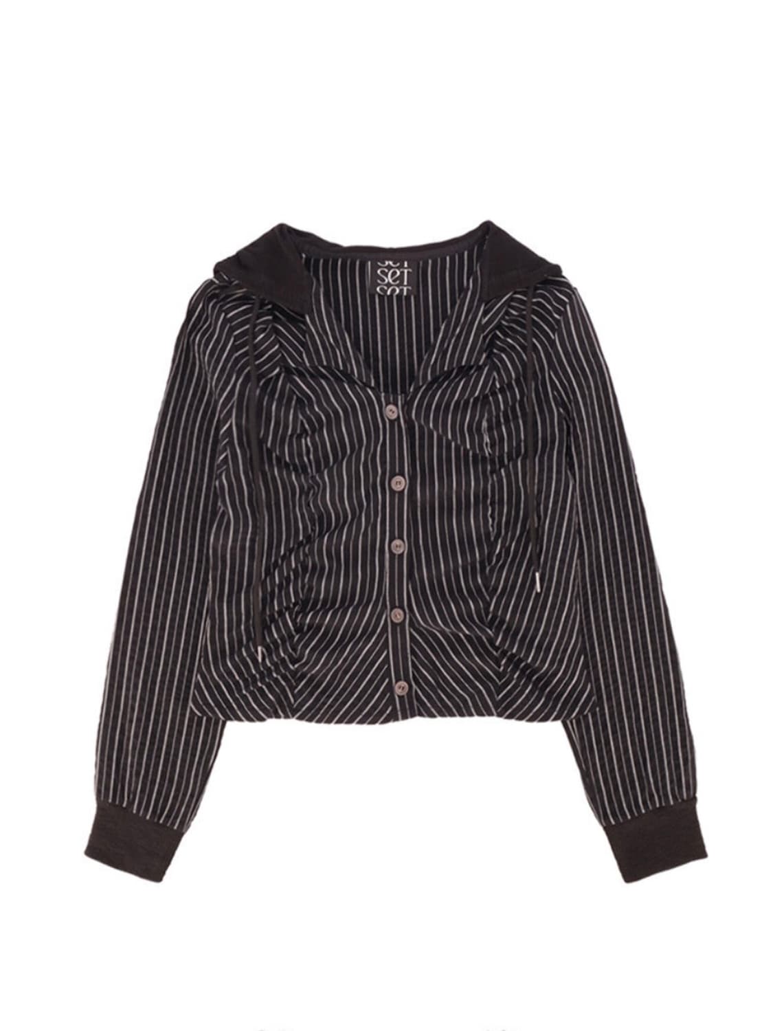 쎄쎄쎄 스트라이프 셔링 후드  상품이미지1