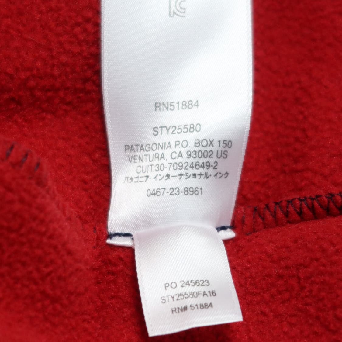 16FW 파타고니아 신칠라 스냅-T 네이비/레드/블루 니카라과 상품이미지7