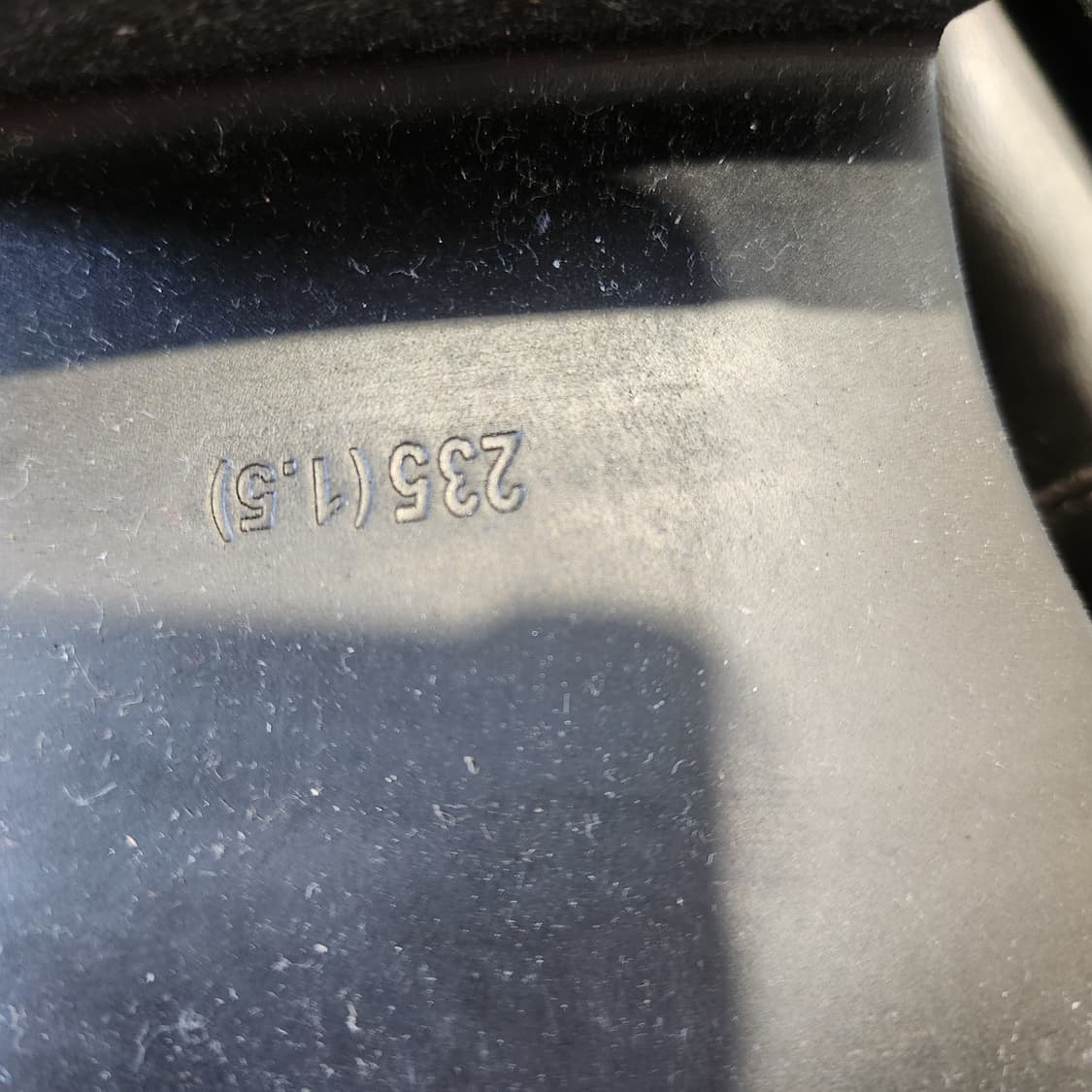 Y2K 무드 통굽 플랫폼 로퍼 / 실버 메탈 포인트 / 235 상품이미지9