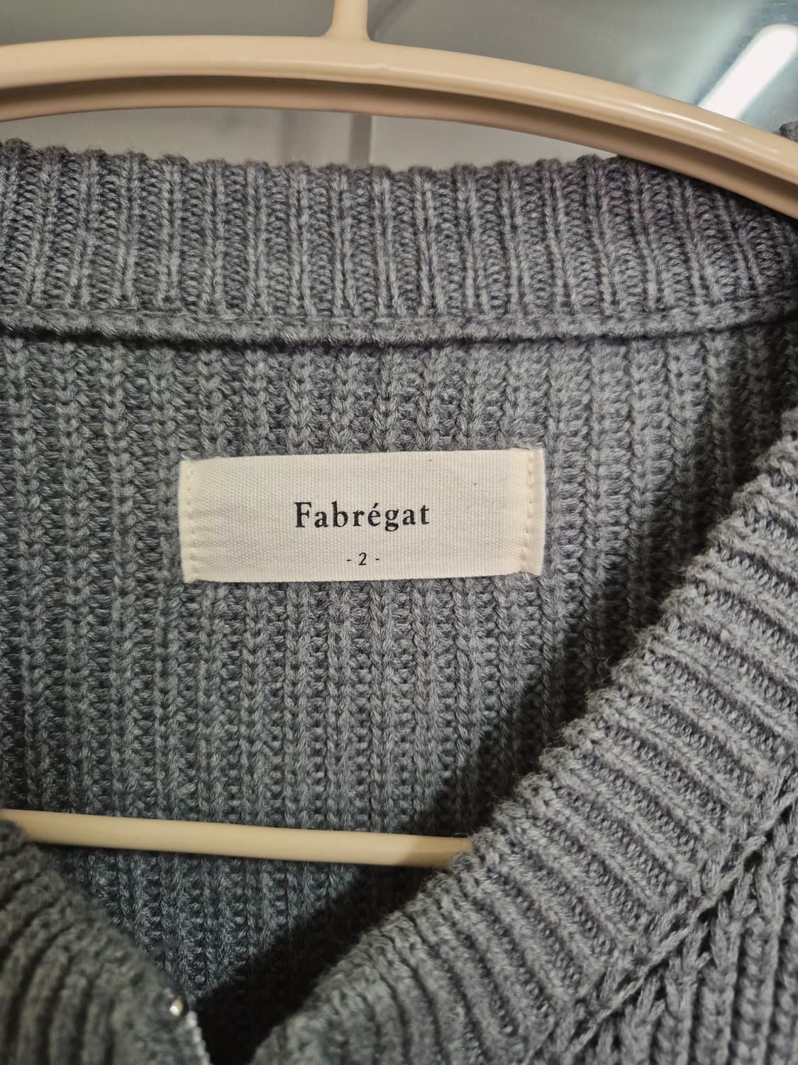 파브레가 그레이 집업 가디건 상품이미지2