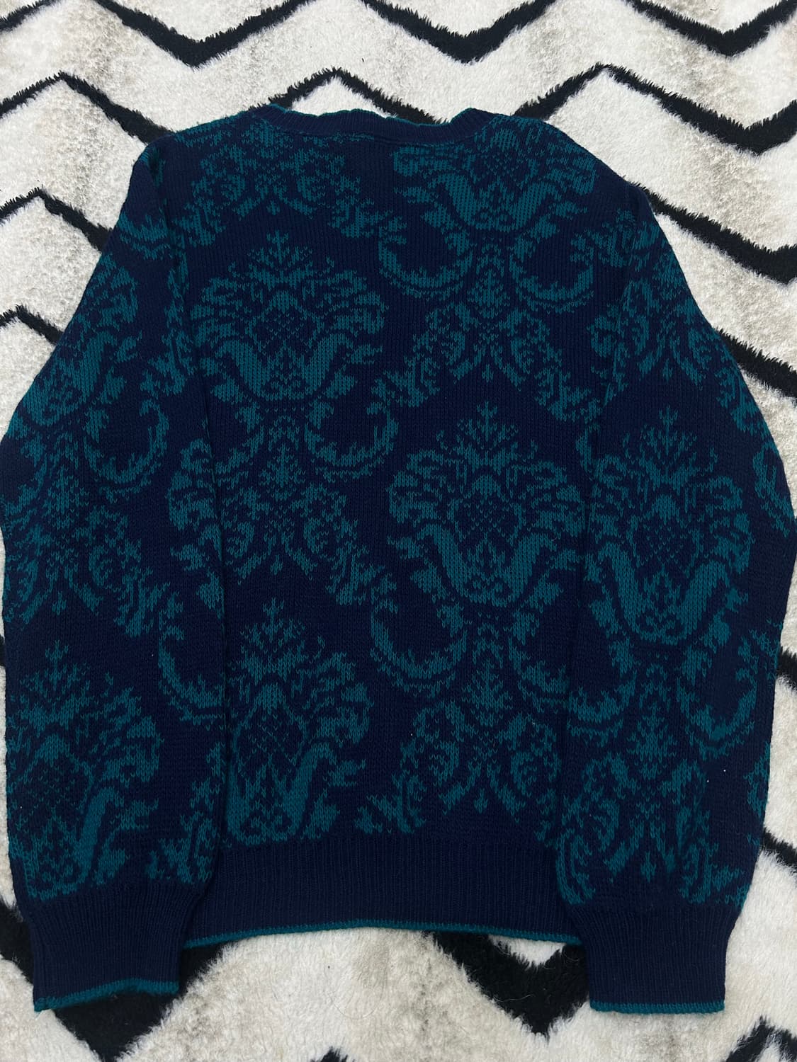 [M]케이프코드 USA 빈티지 피이즐리 자카드 니트 상품이미지4