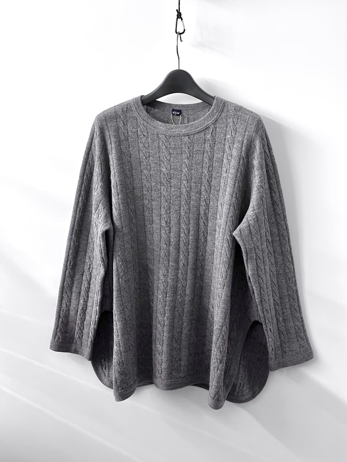 45rpm 울 케이블 니트 크루넥 스웨터 상품이미지4