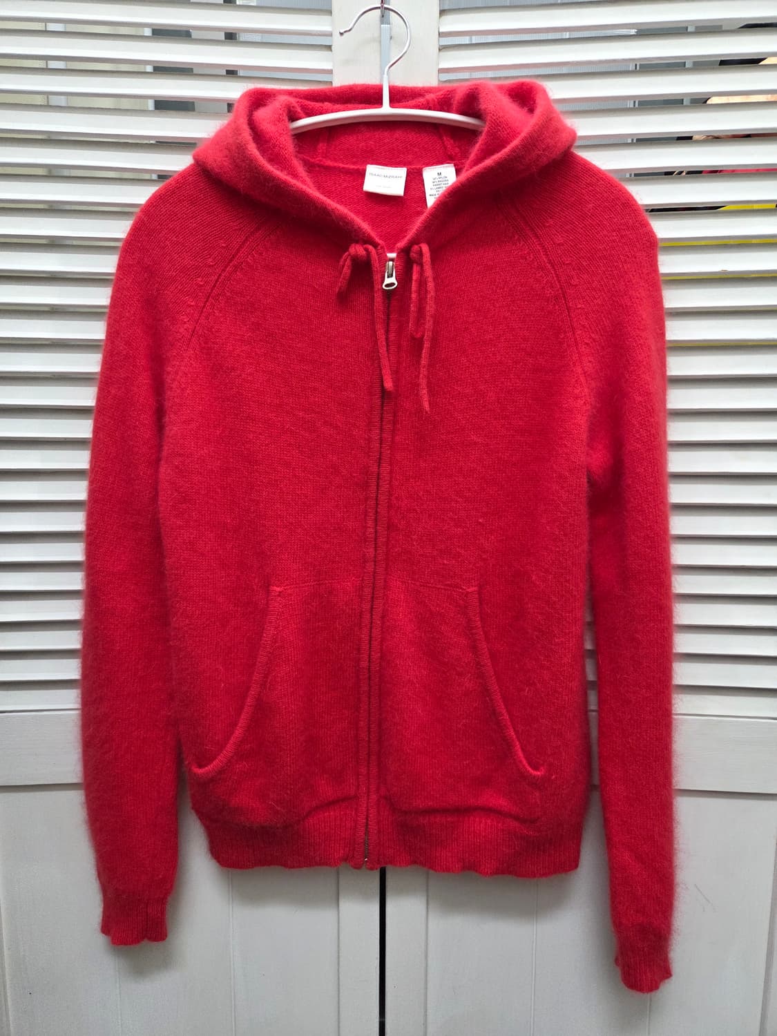 아이작 미즈라히 앙고라 램스울 후드 가디건 상품이미지1