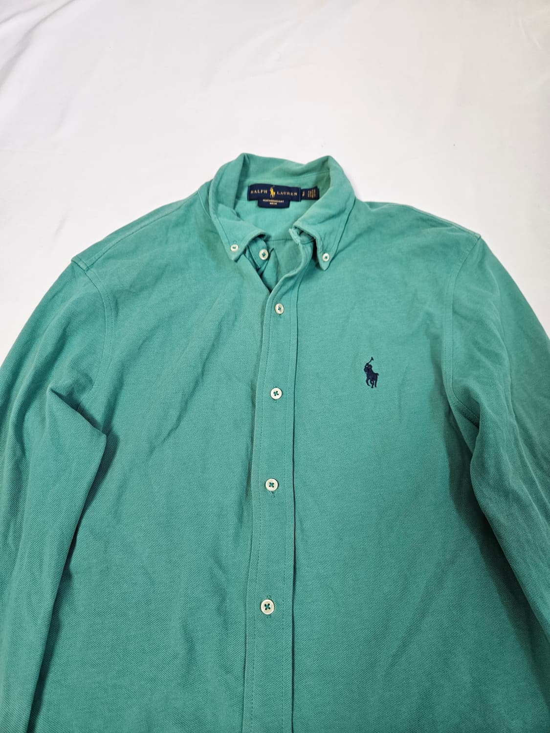 폴로 랄프로렌 신형 포니 코튼 스웻 셔츠 버튼 페더웨이트 메쉬 S 상품이미지3
