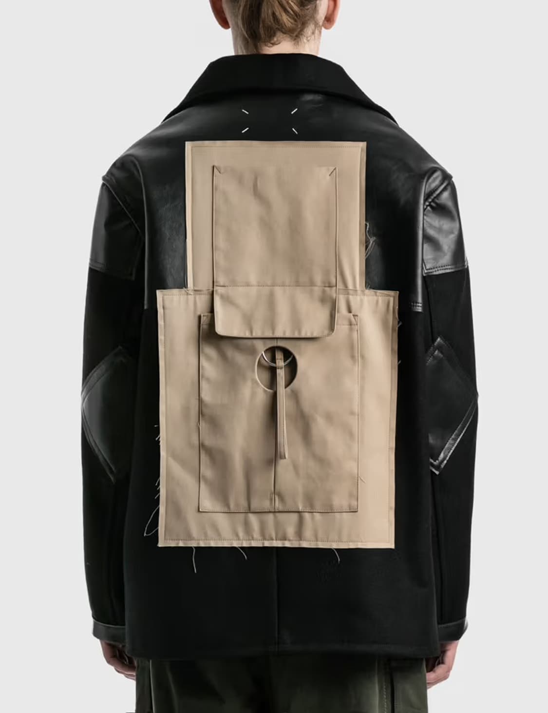 메종 마르지엘라 2021 FW 울 레더 패치워크 아티저널 자켓 상품이미지2