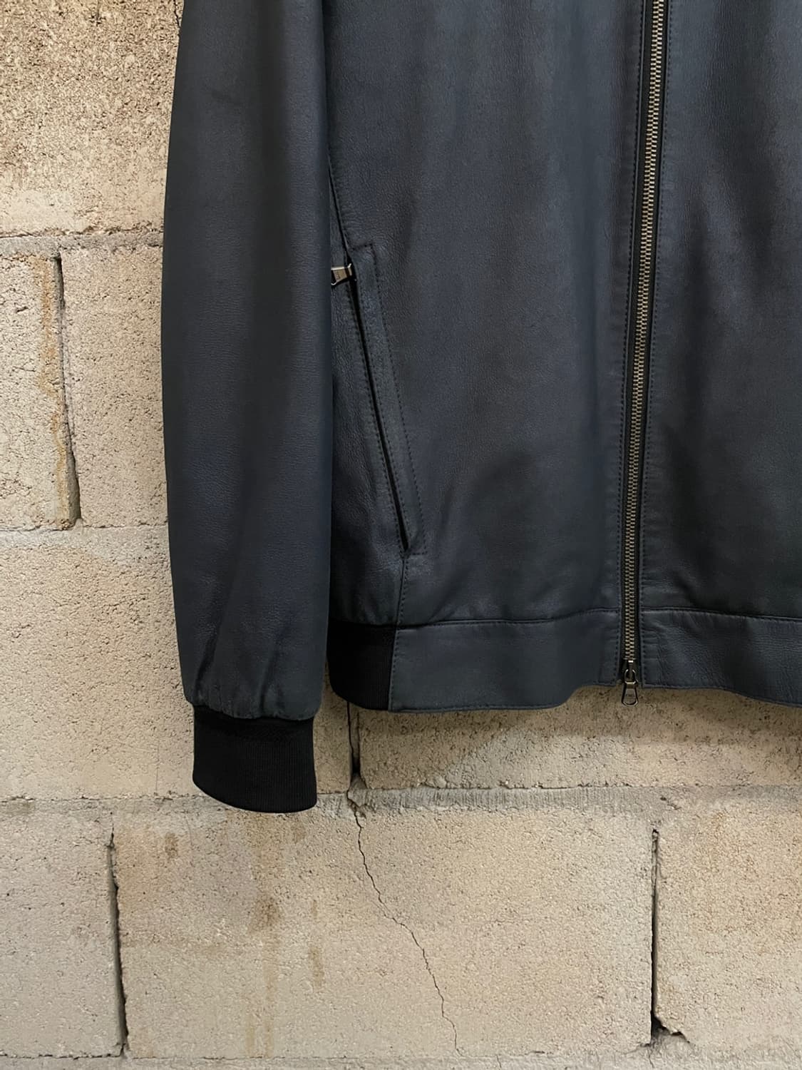 알레그리 고트 스킨 후드 봄버 자켓  상품이미지4