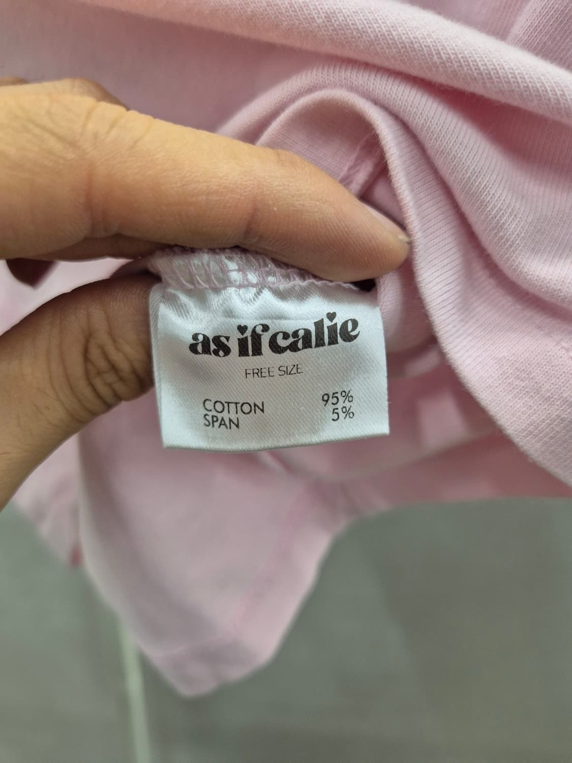 as if calie 핑크 크롭티 상품이미지7