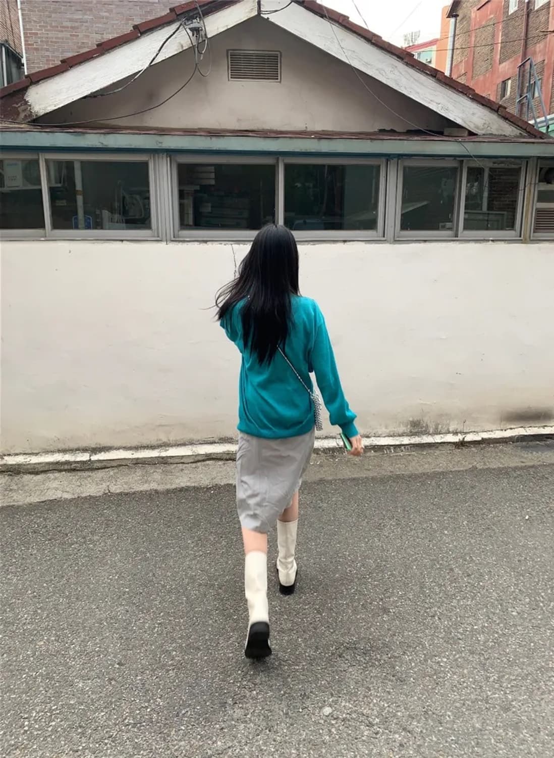 미디 나일론 스트링 스커트 상품이미지2