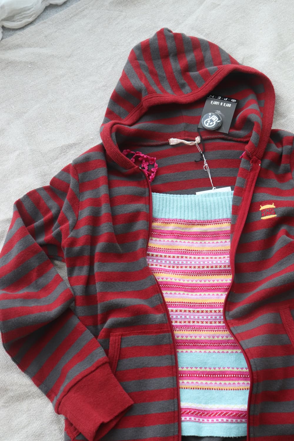 [Hysteric Glamour] Border Hoodie (새상품) 상품이미지5