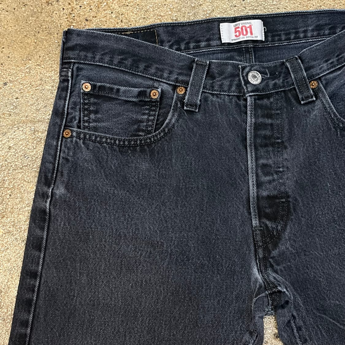 00s 미국 빈티지 리바이스 501 블랙진 청바지 상품이미지3