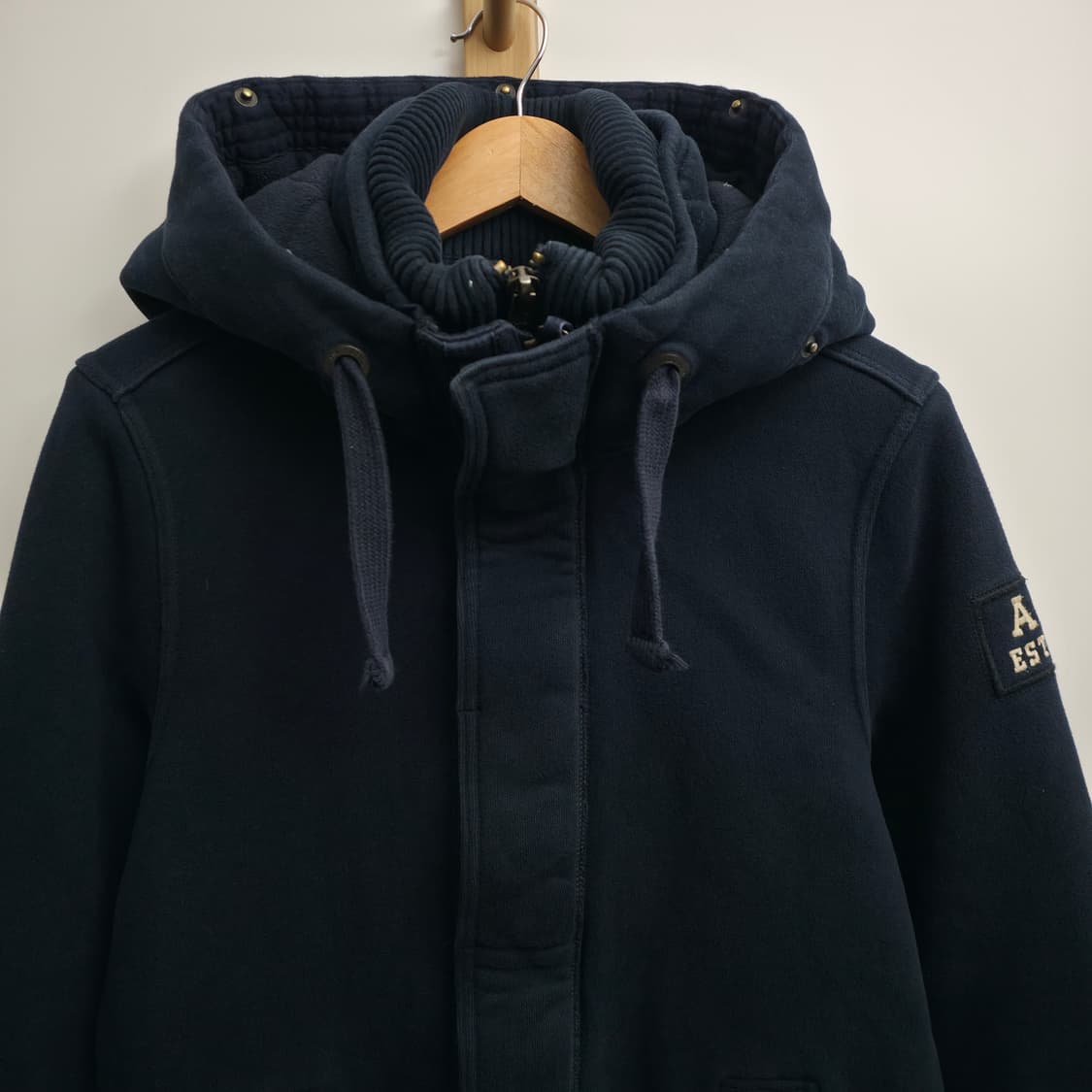 [M] 아베크롬비 네이비 후드 더블 집업 자켓 y2k 상품이미지2