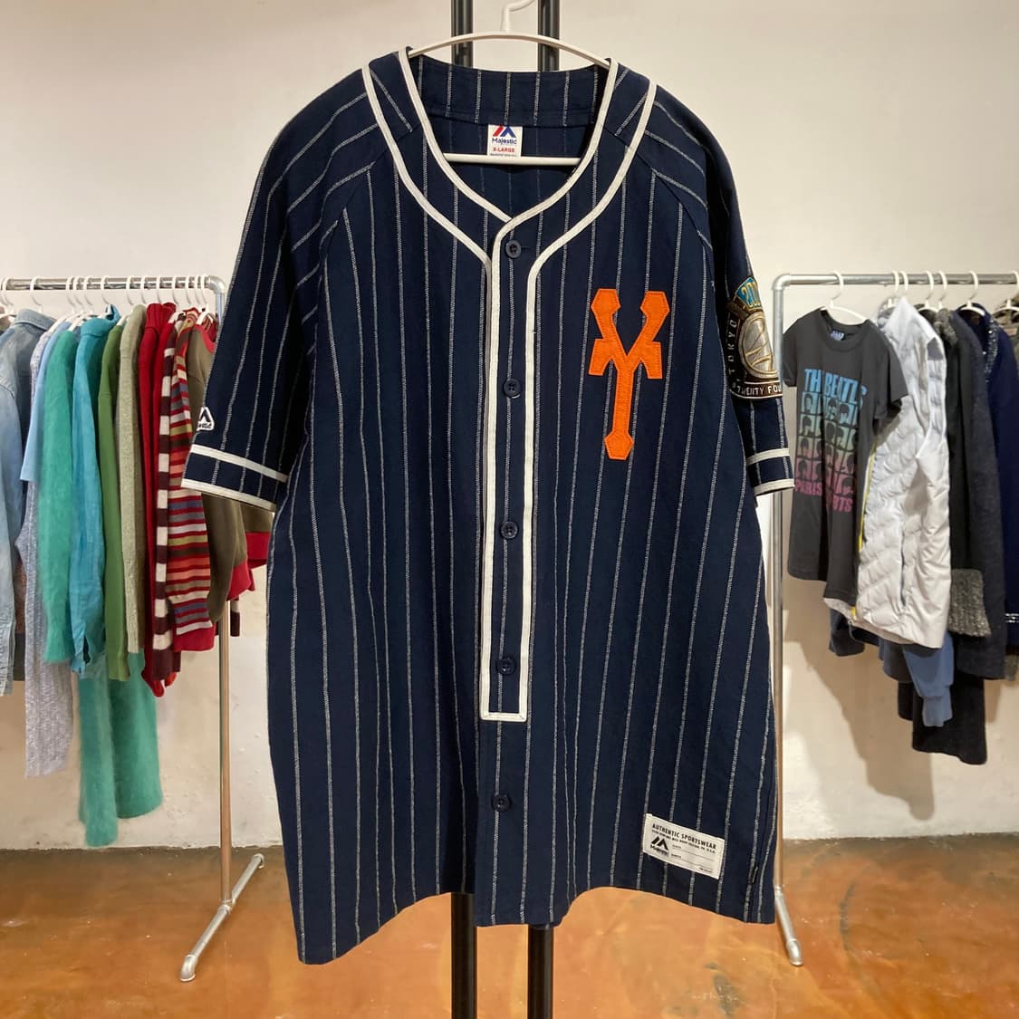 빈티지 핀스트라이프 베이스볼 저지 상품이미지6