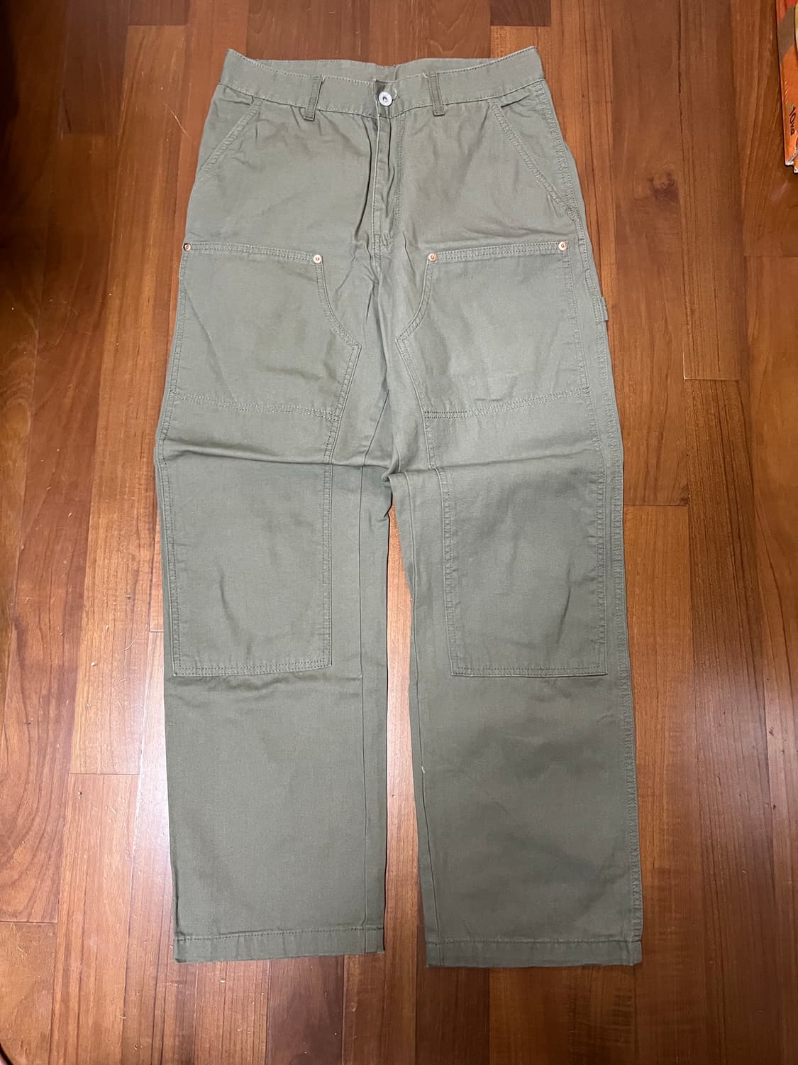 유니폼브릿지 더블니 워크팬츠 세이지 그린 상품이미지2