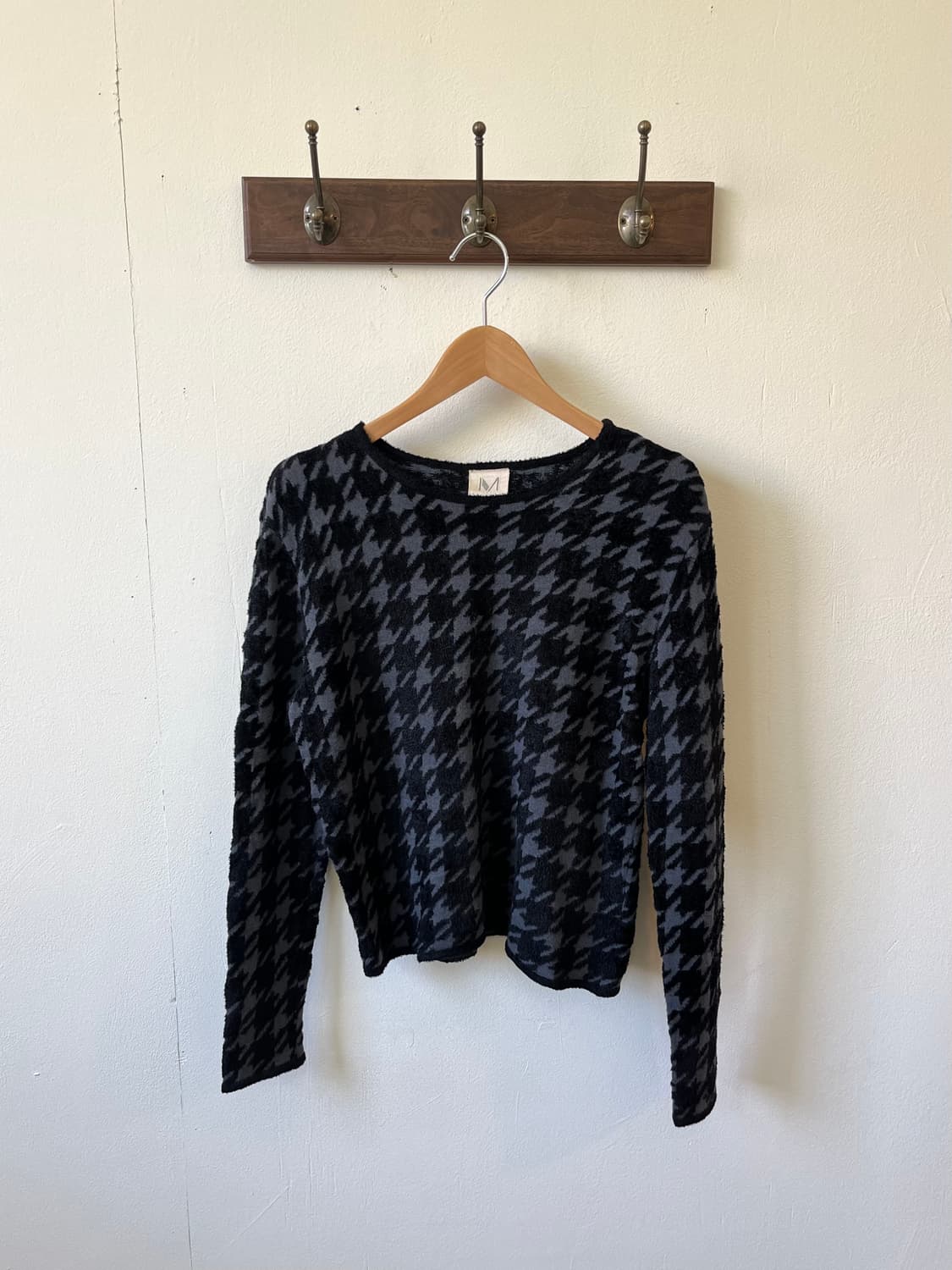 MACOS 크랙 패턴 크롭 스웨터 상품이미지2