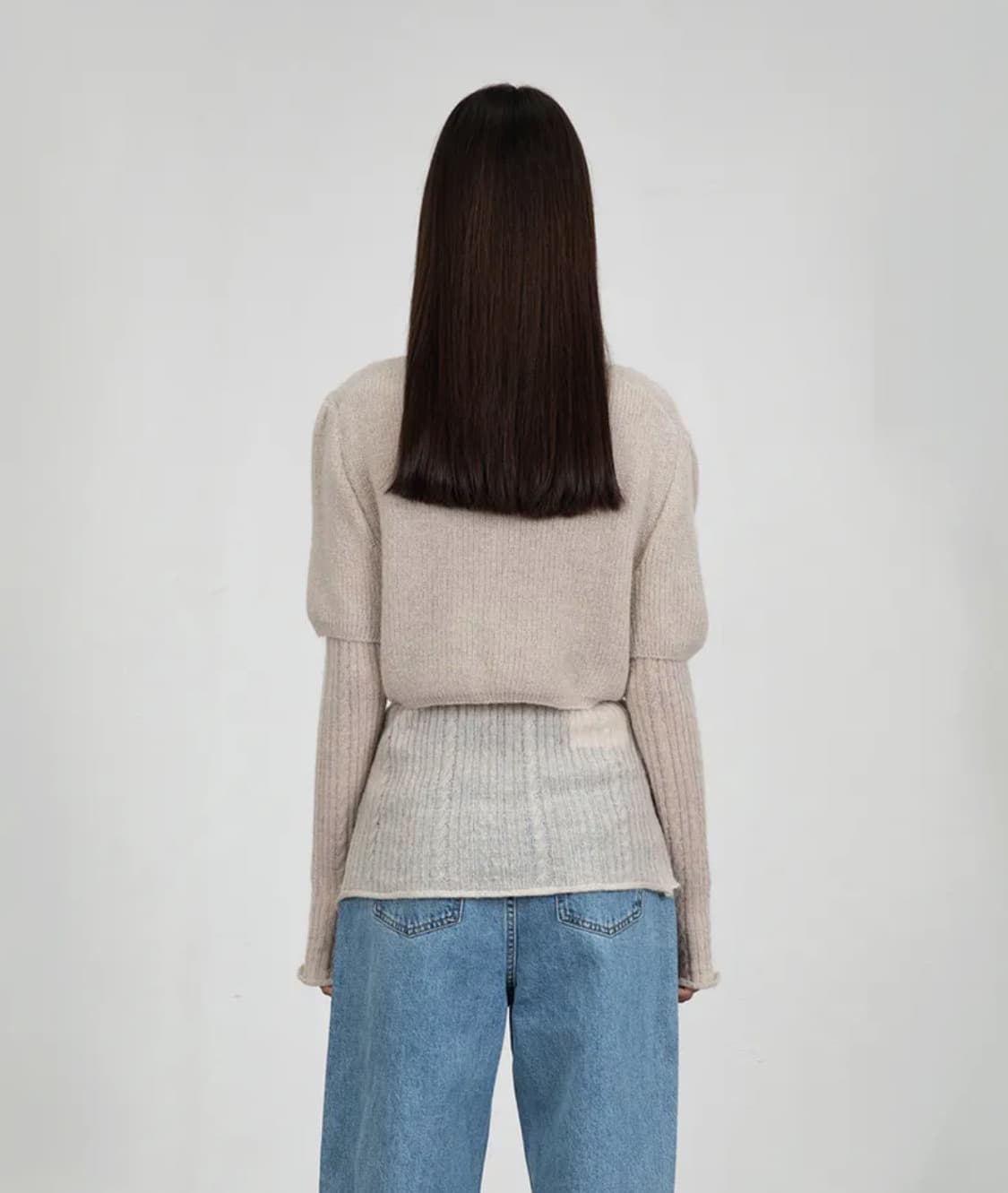 새상품 아모멘토 AMOMENTO 가디건 라이트그레이 상품이미지3