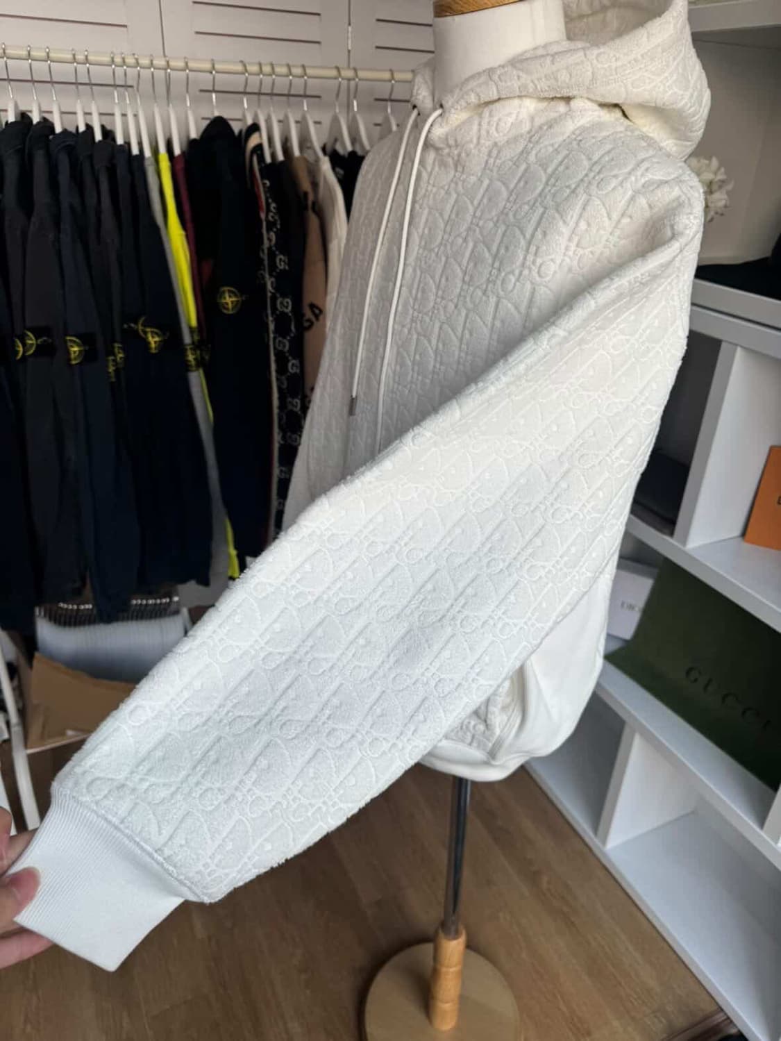 디올 오블리크 테리 후드티  상품이미지3