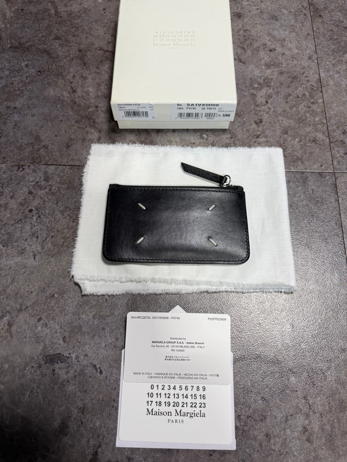 마르지엘라 지퍼 카드 지갑 정품 풀박스 상품이미지1