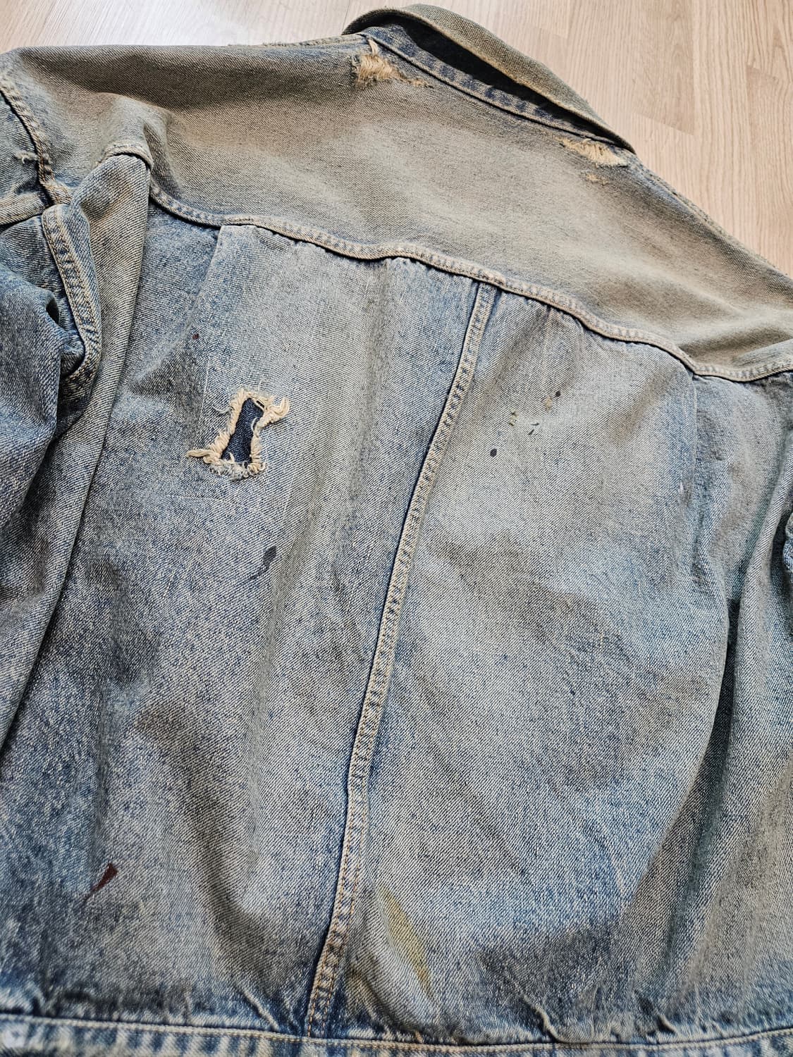 세인트미카엘 x 베르베르진 데님자켓 42 상품이미지5