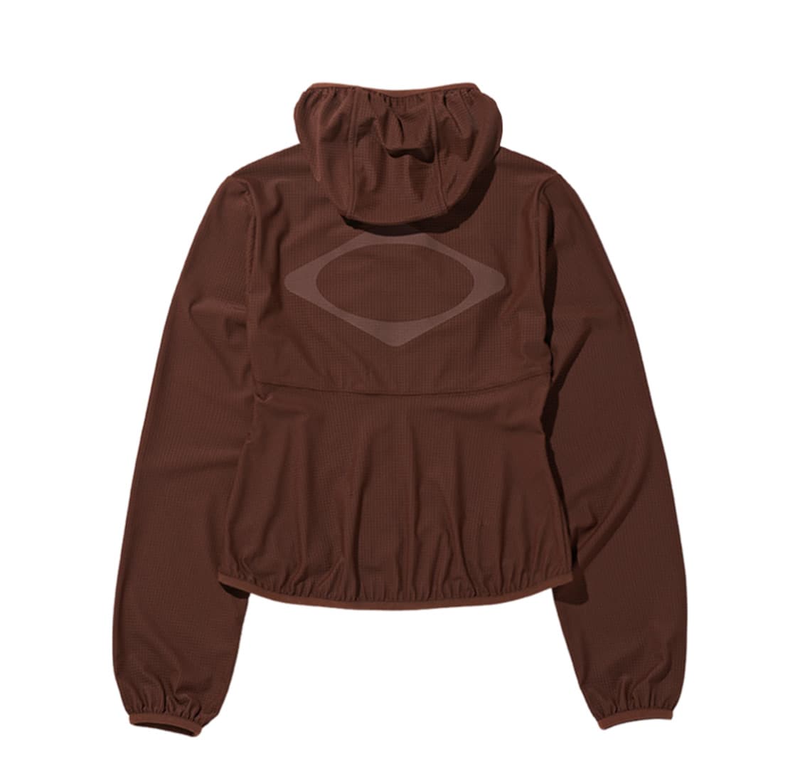 미스치프 HOODED WAFFLE ZIP-UP_BROWN 상품이미지2