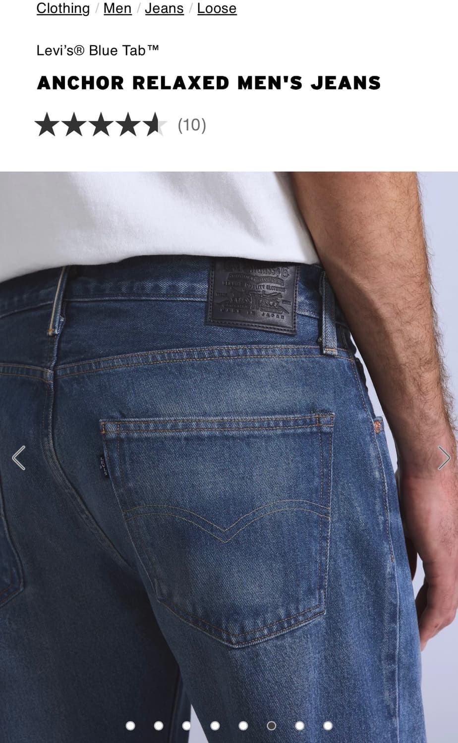 리바이스 블루탭 앵커릴렉스드진 (32/34) 상품이미지4