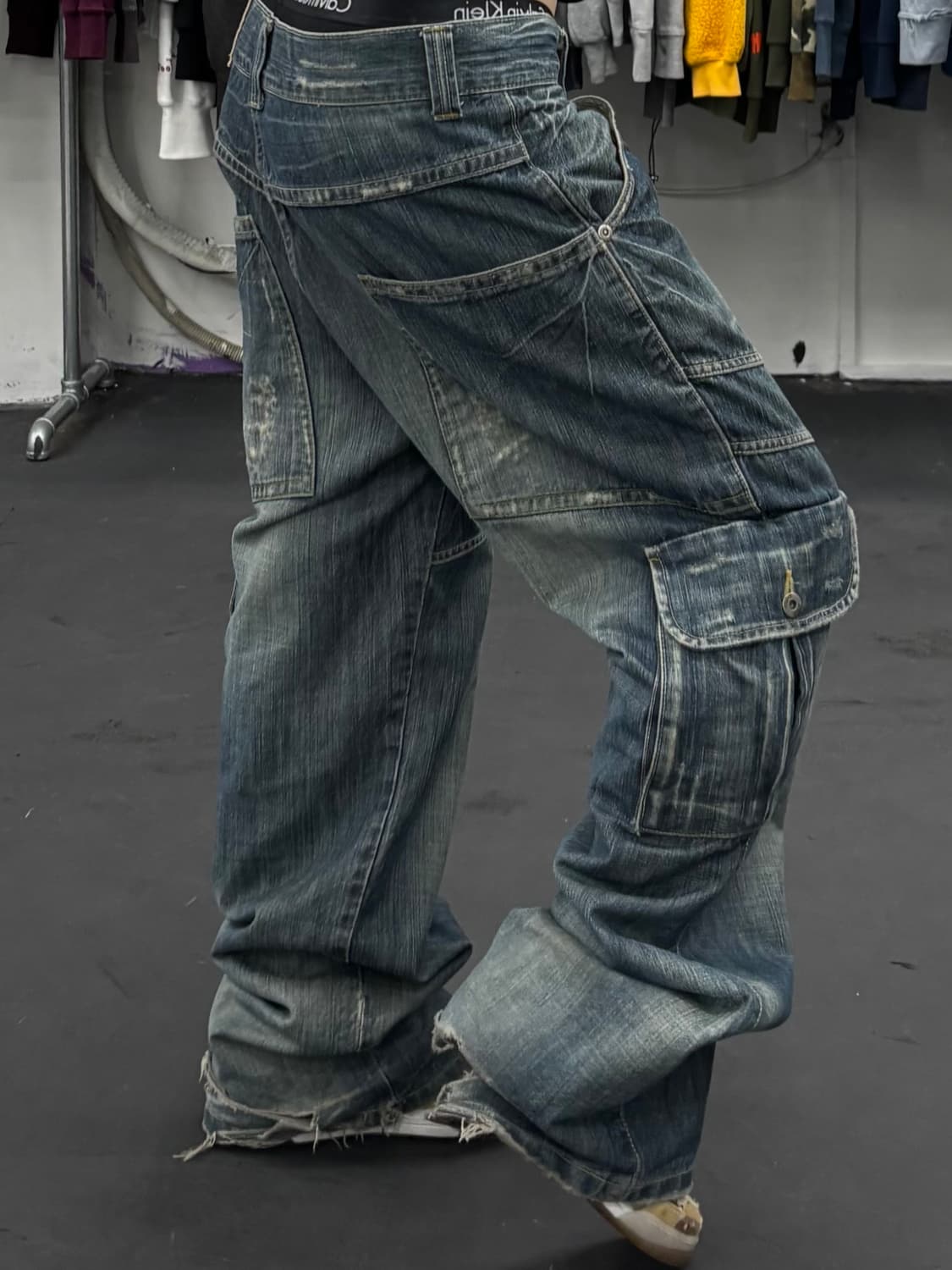 디키즈 워시드 데님 카고팬츠 상품이미지4