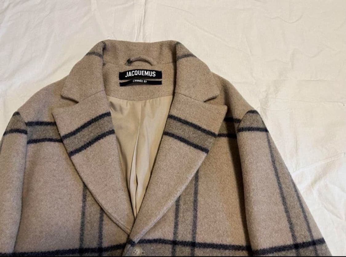 [BTS 착용] 자크뮈스 20AW 르 망토 체크 코트 상품이미지6