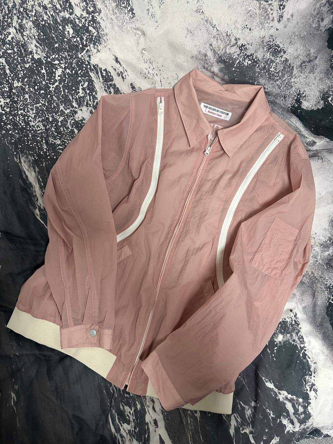 더뮤지엄비지터 윈드브레이커 핑크 XL 새상품급 상품이미지6