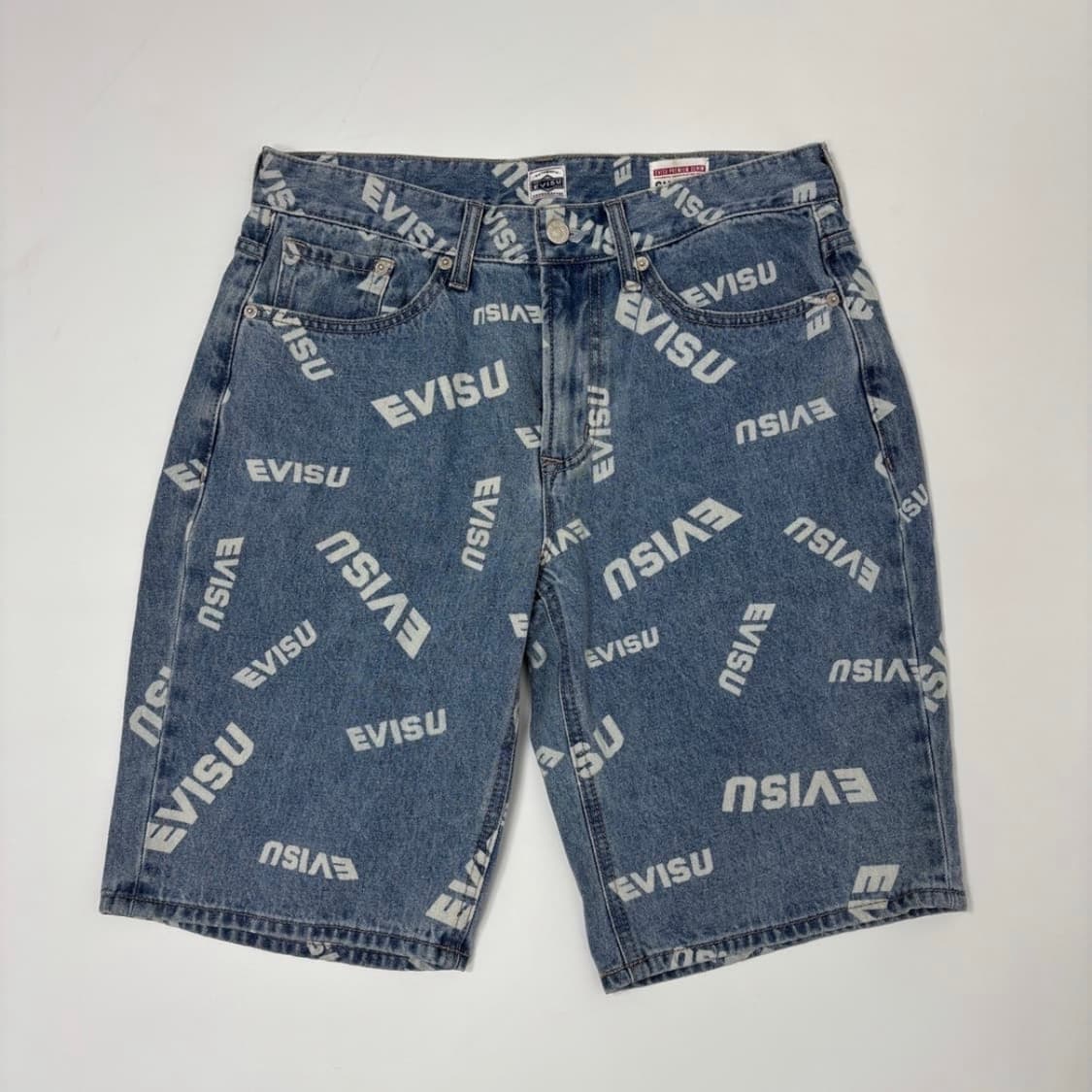 에비수 로고 프린팅 반바지 상품이미지1