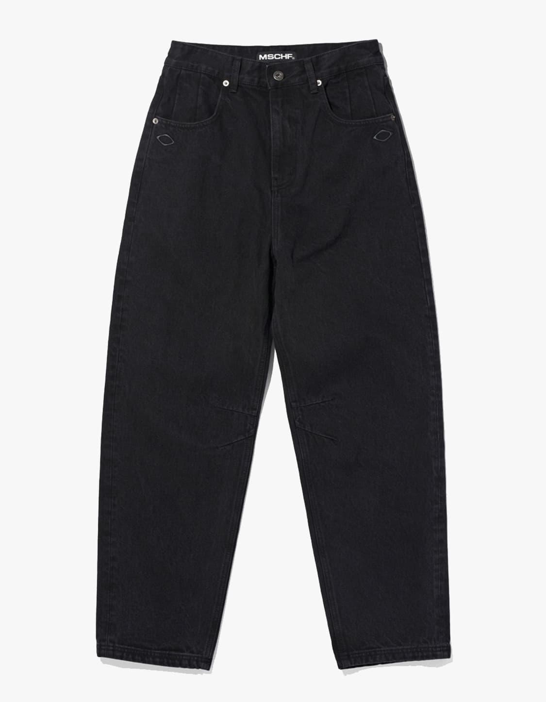 미스치프 롬버스 슬라우치 워시드 진스 블랙 상품이미지3