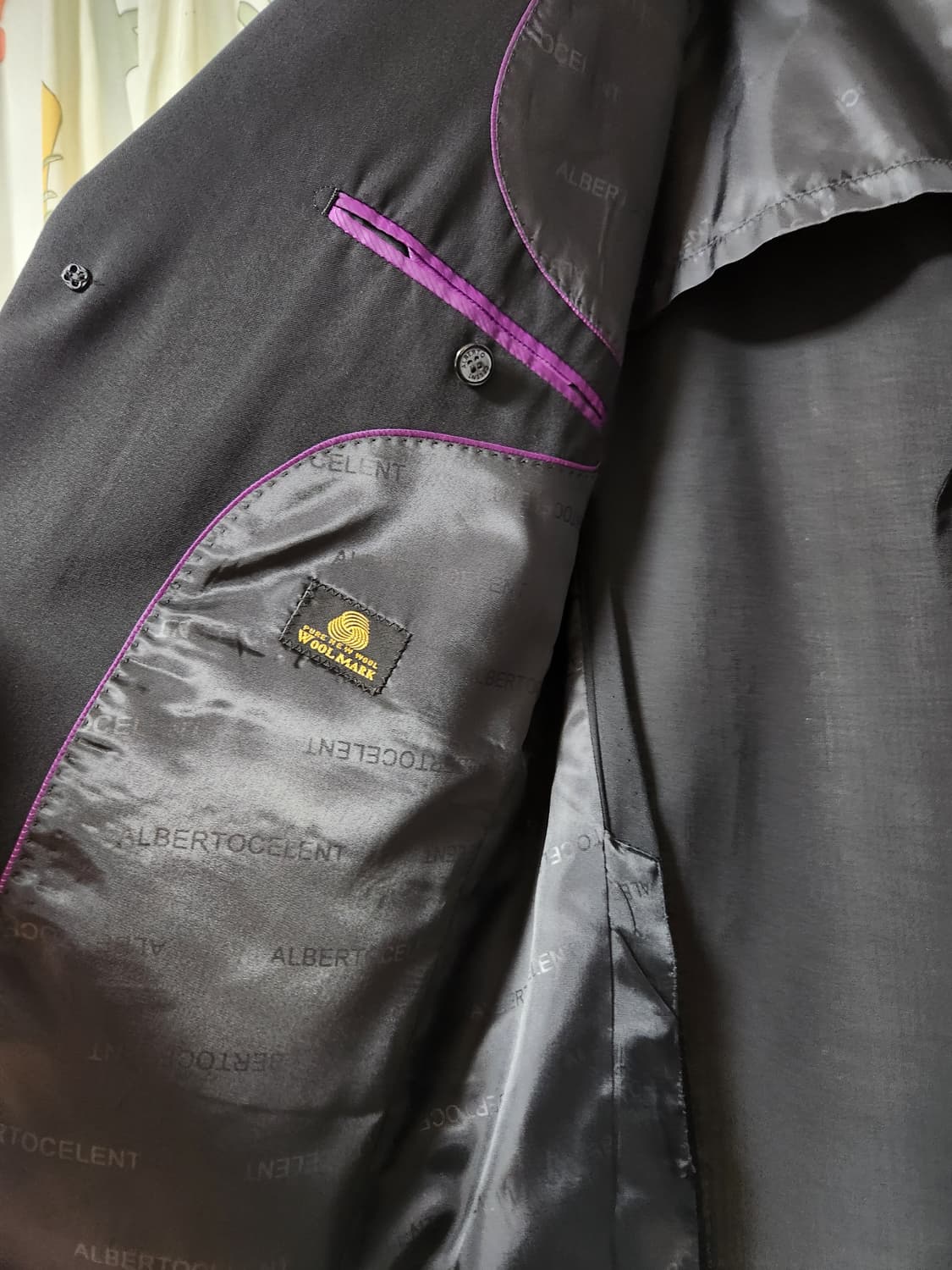 HUPOTASSO 블랙 남성 정장 자켓 블레이저100-88-175 상품이미지4