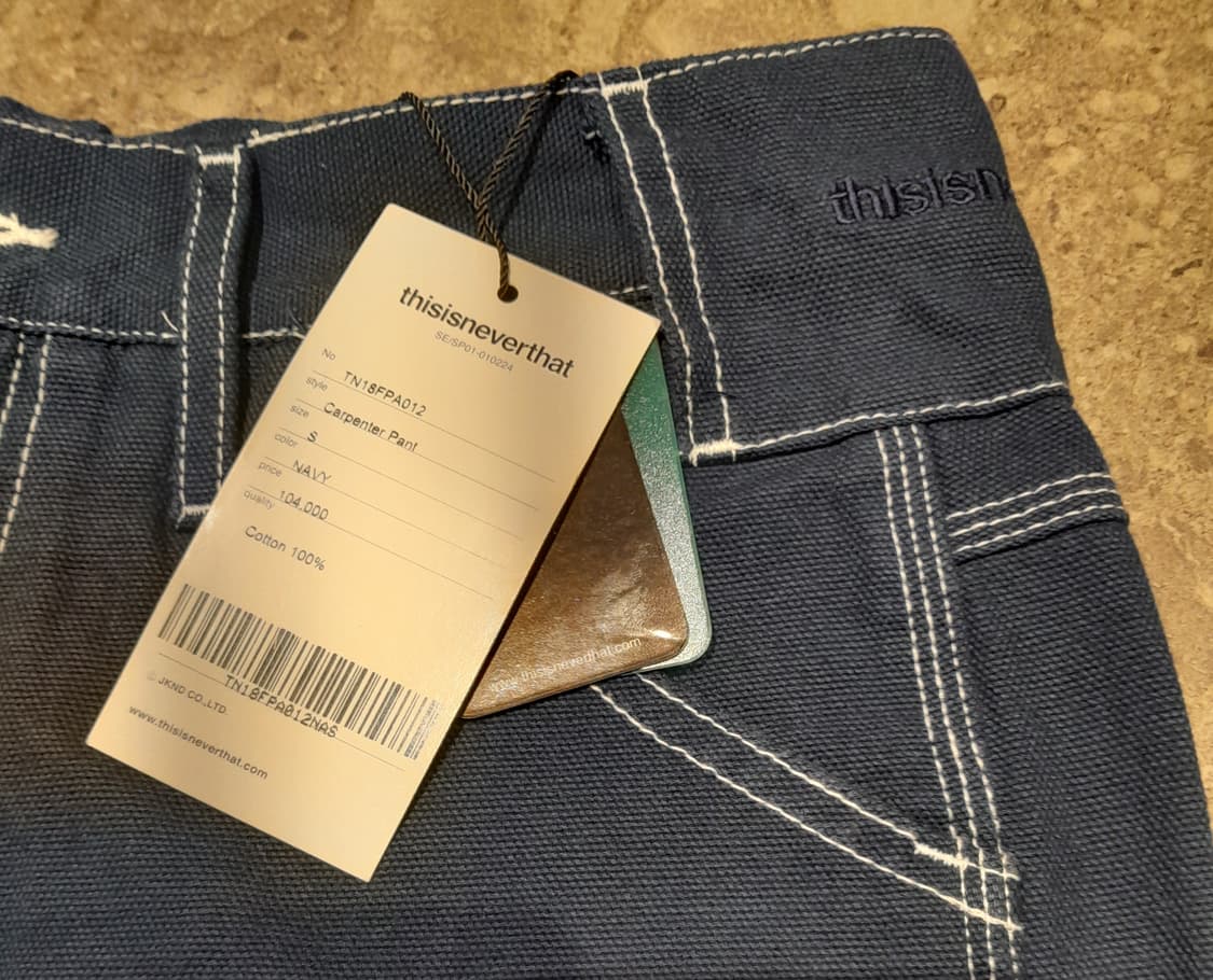 💥(새상품) 디스이즈네버댓 스터치 카펜터 팬츠 (S)   상품이미지6