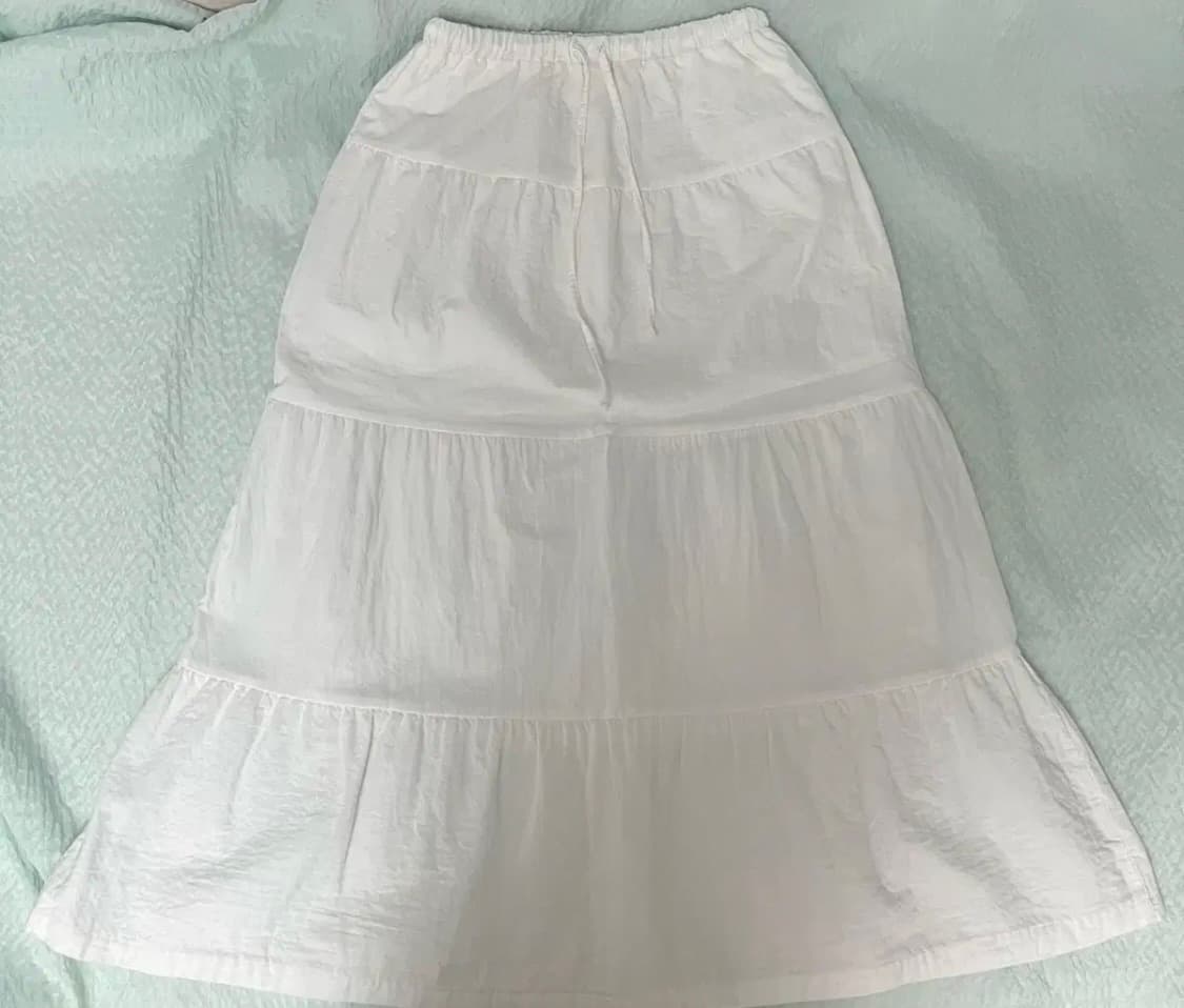 카인더베이비 long cancan skirt white 상품이미지1