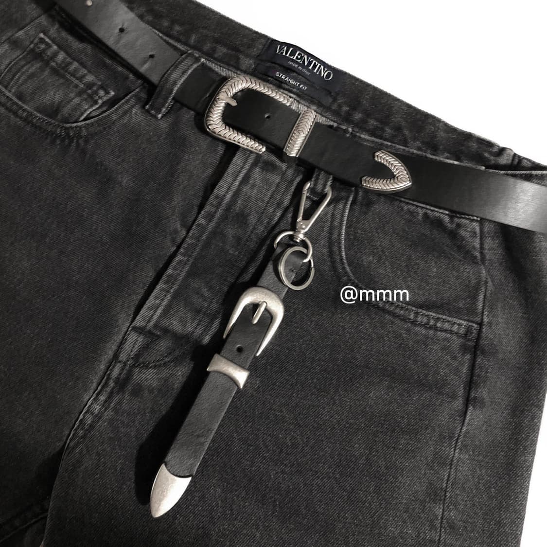 웨스턴 벨트 소가죽 키링 상품이미지1