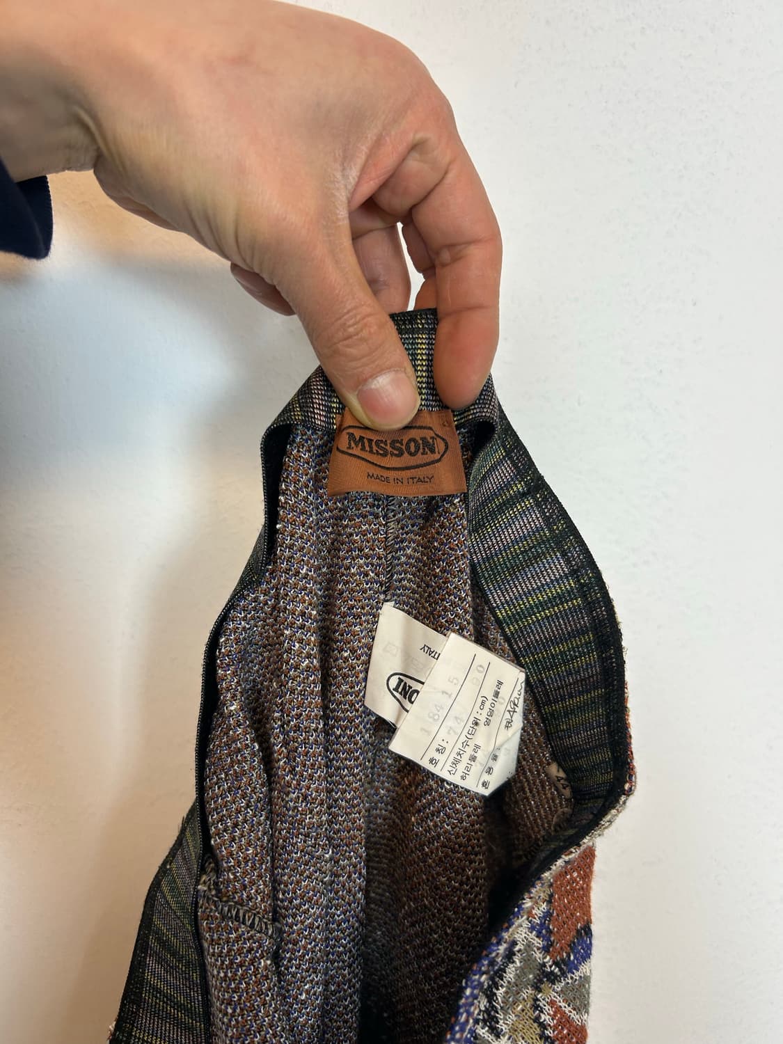 빈티지 미쏘니  멀티 패턴 시그니처 자카드 팬츠 상품이미지4