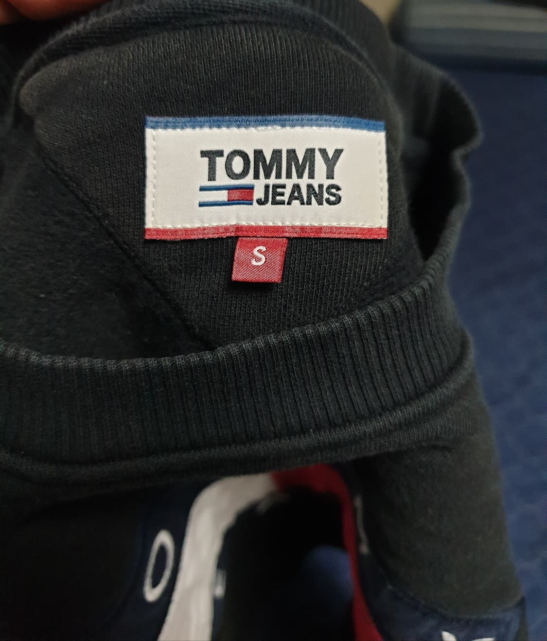 타미진스 빅로고 자수 맨투맨 블랙 (S) 상품이미지2