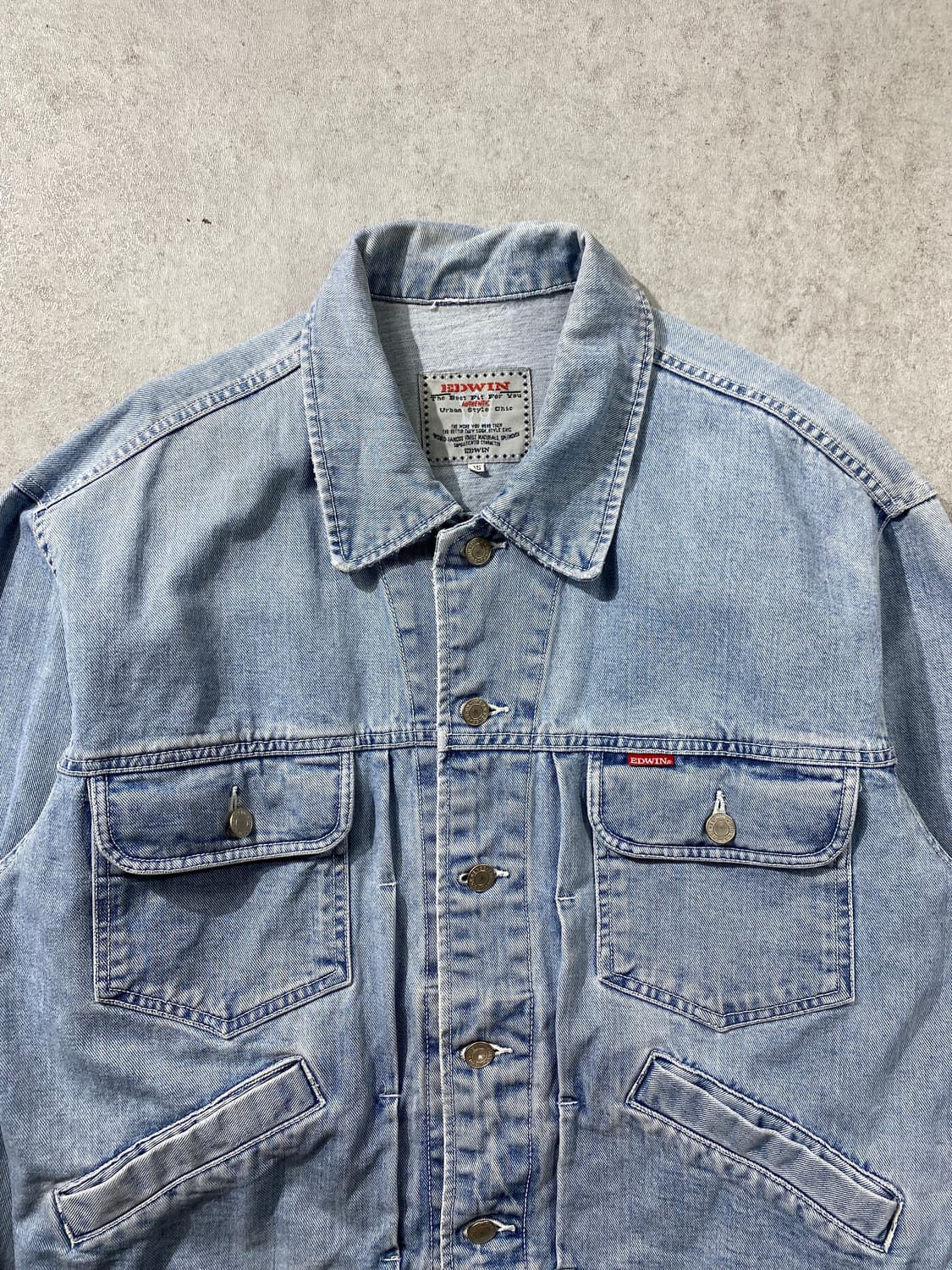 [95] 90s Edwin 에드윈 빈티지 데님 트러커 자켓 상품이미지2