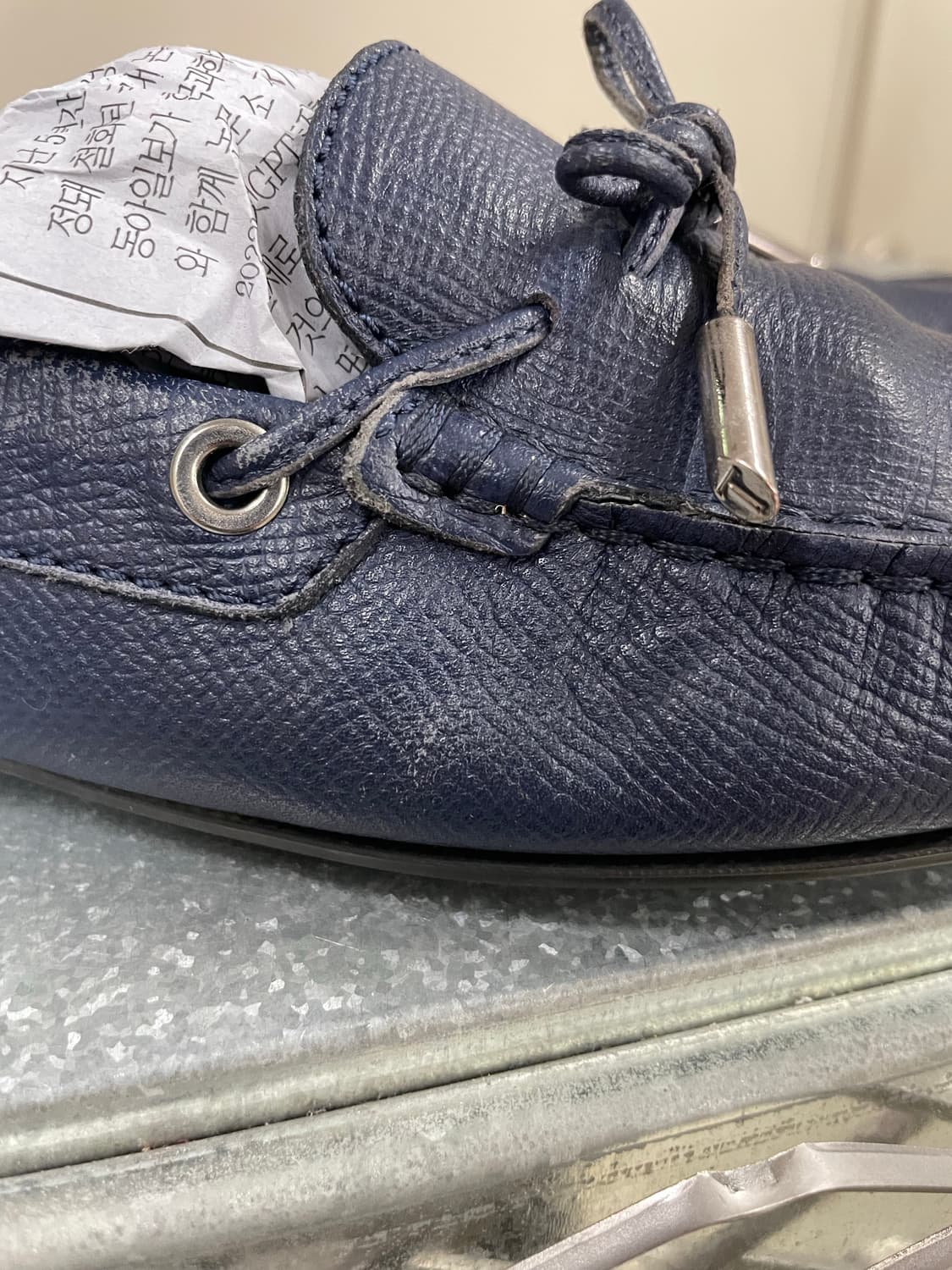 토즈 고미노 레더 드라이빙 슈즈 블루 37 상품이미지8